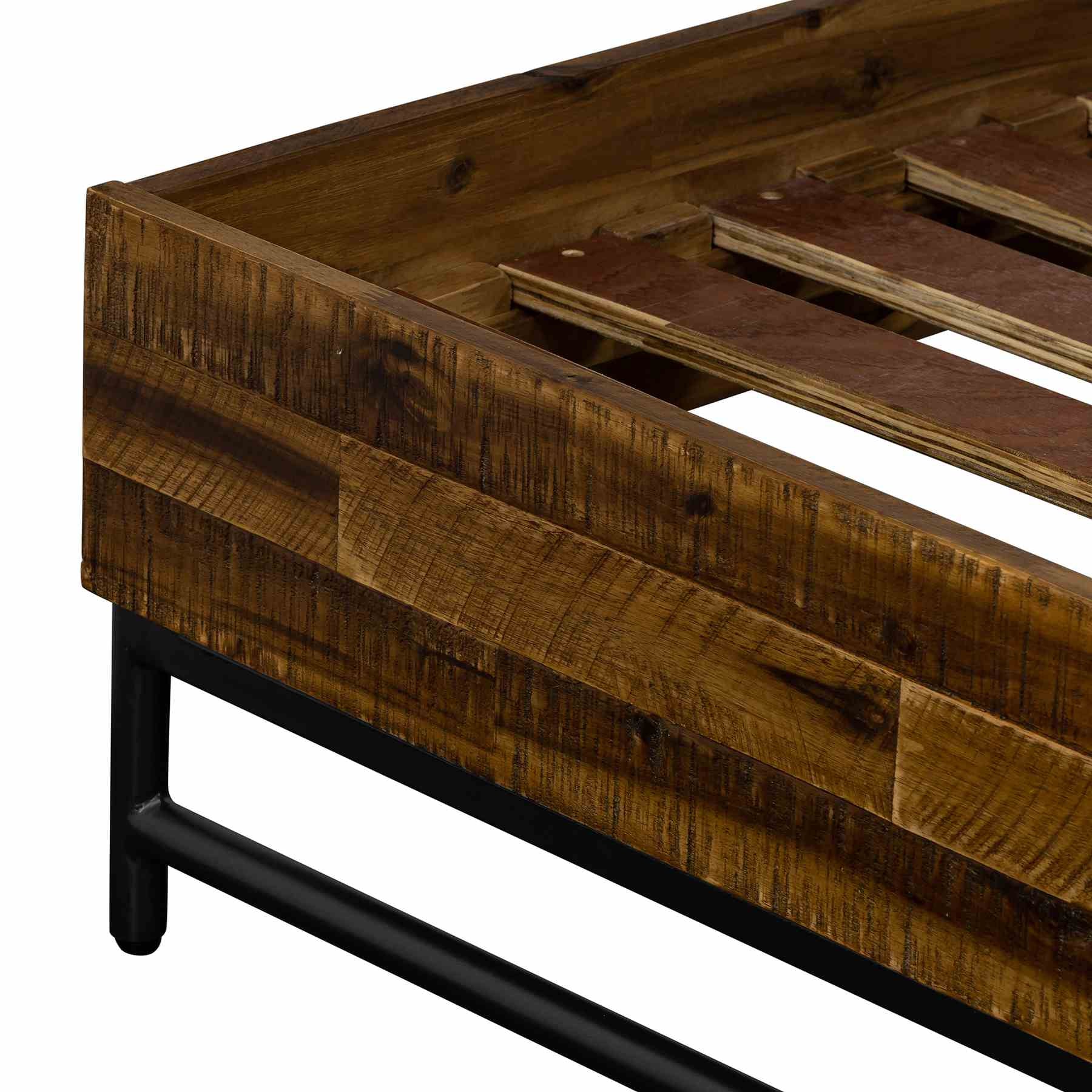 Cusco Rustic Acacia Platform King Bed - Image 10