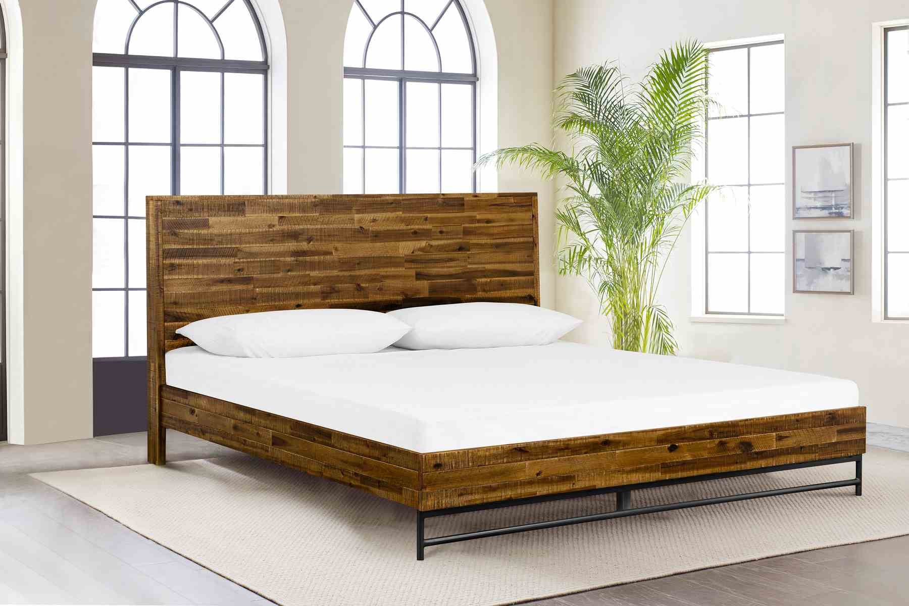 Cusco Rustic Acacia Platform King Bed - Image 11