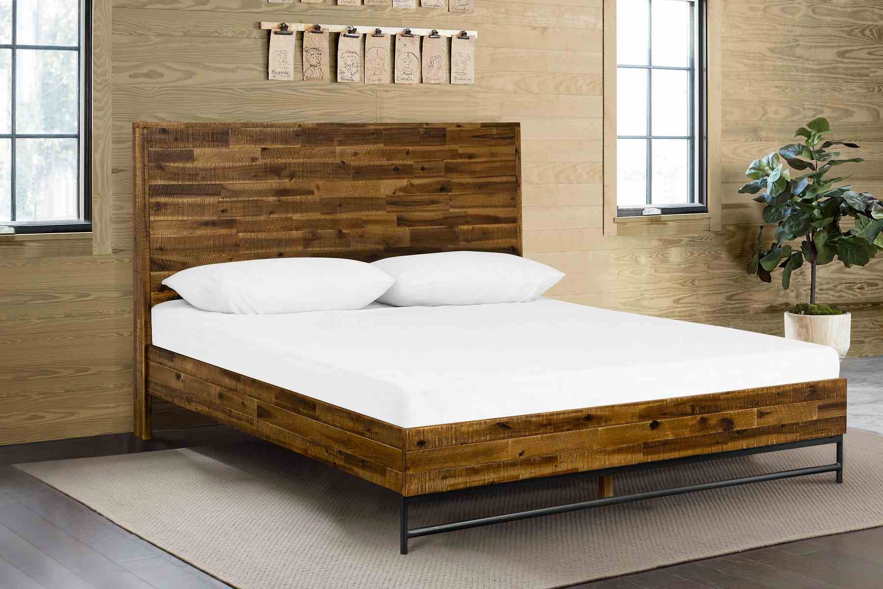 Cusco Rustic Acacia Platform Queen Bed - Image 11