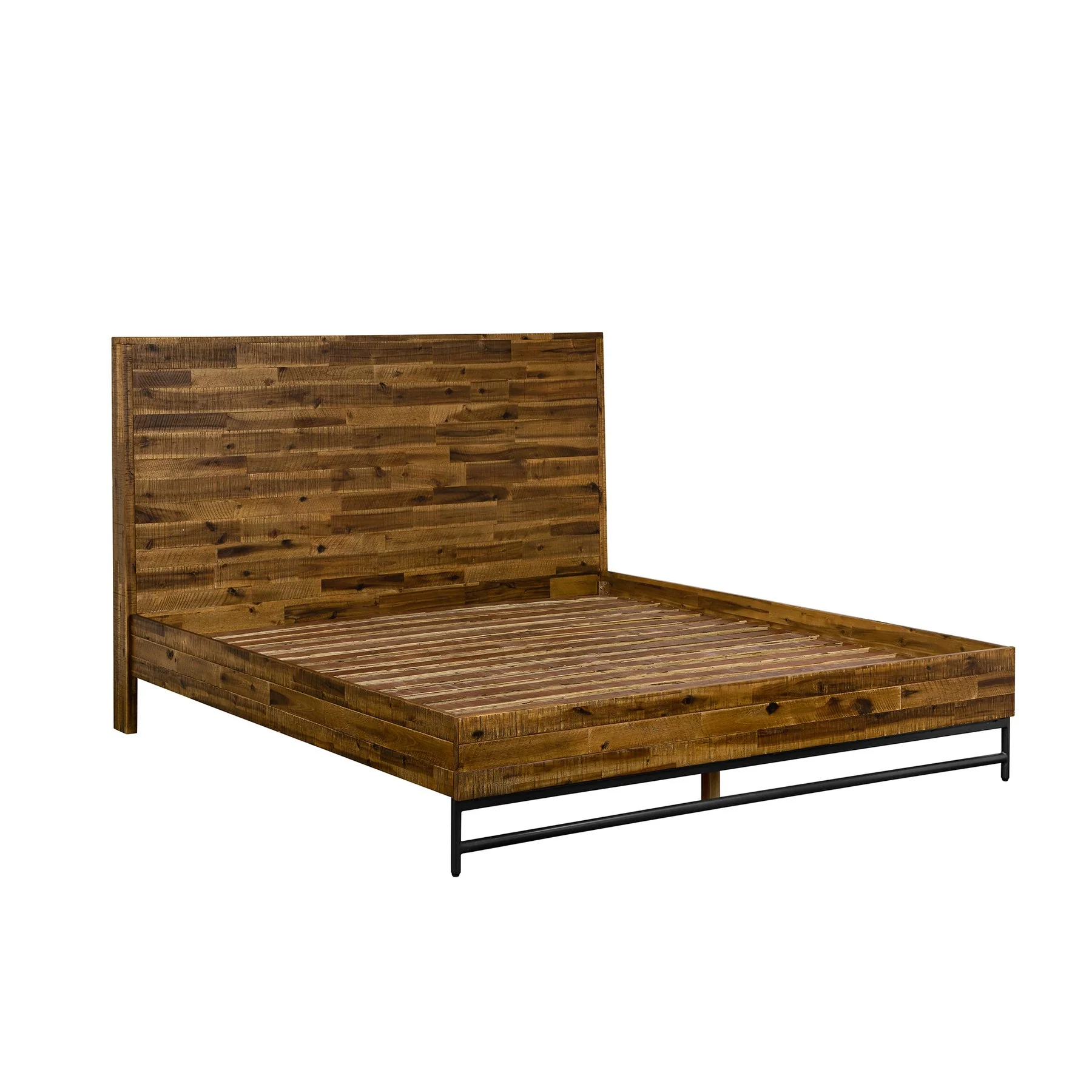 Cusco Rustic Acacia Platform Queen Bed - Image 4