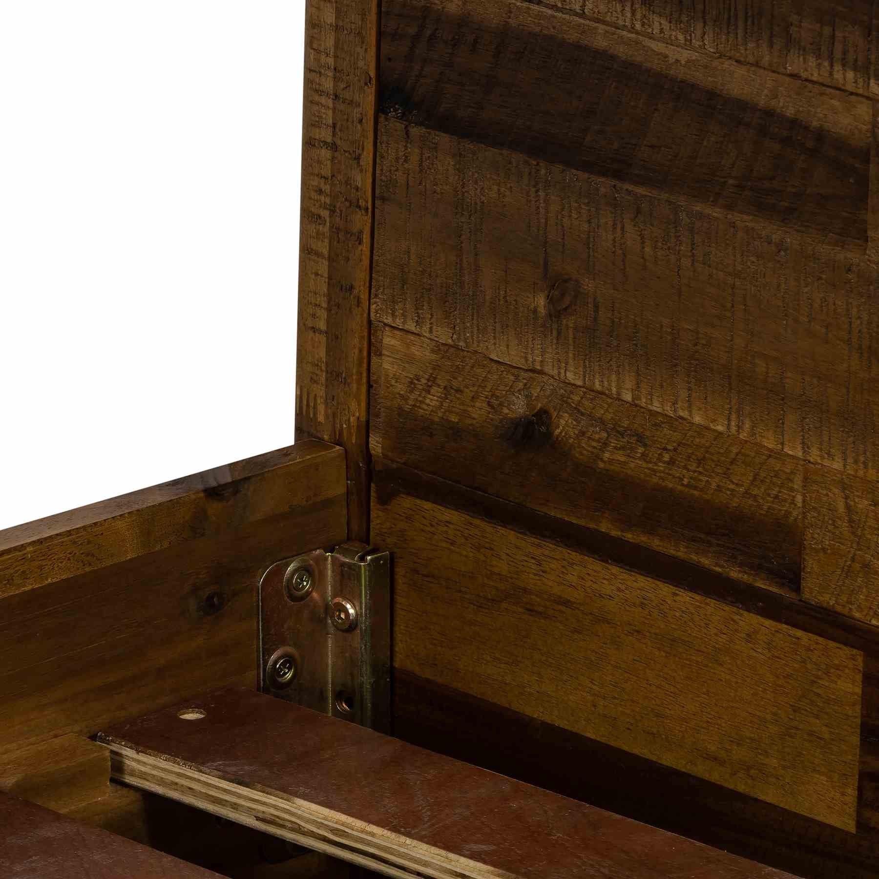 Cusco Rustic Acacia Platform Queen Bed - Image 9