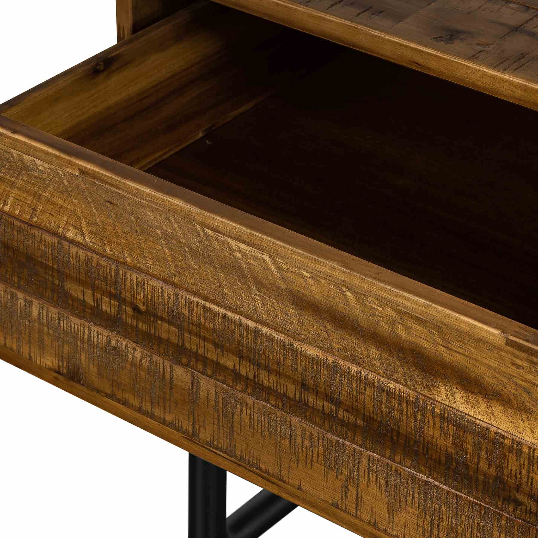 Cusco Rustic Acacia Single Drawer Night stand - Image 10