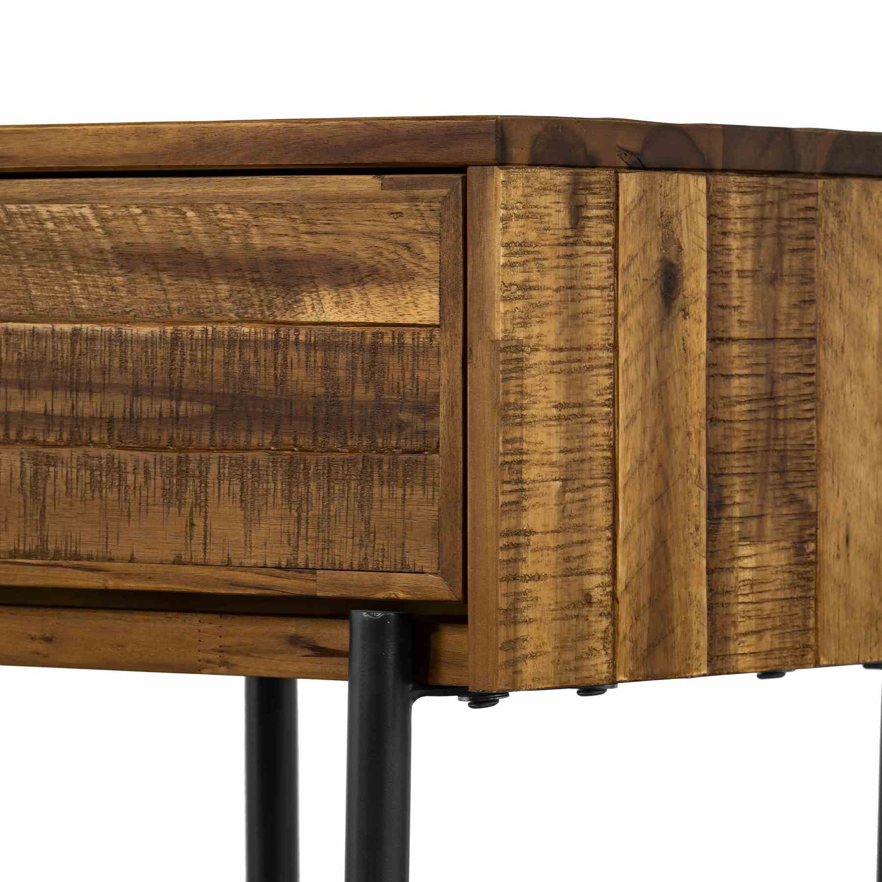 Cusco Rustic Acacia Single Drawer Night stand - Image 8