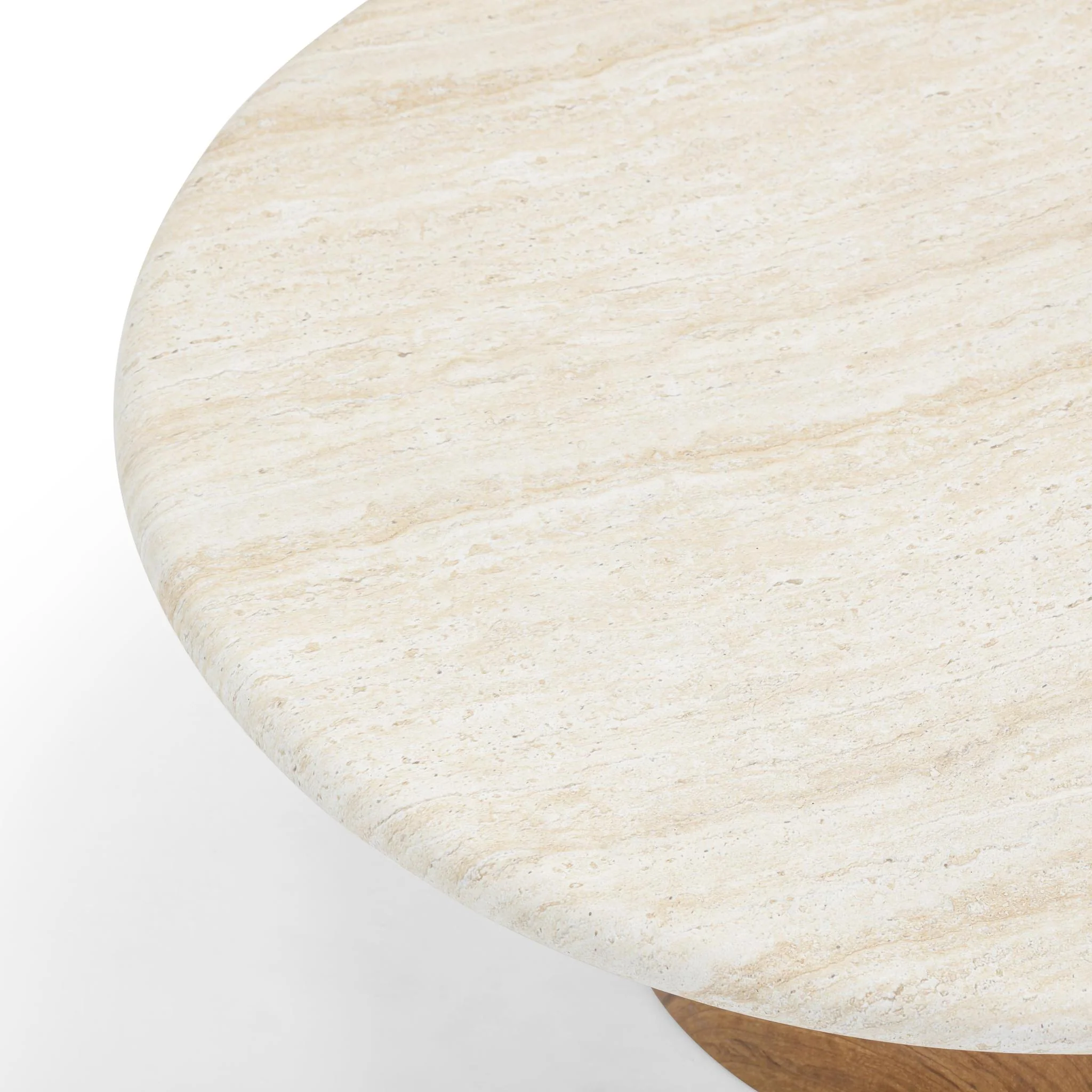 Cynthia Travertine Concrete Indoor / Outdoor Coffee Table - Image 6