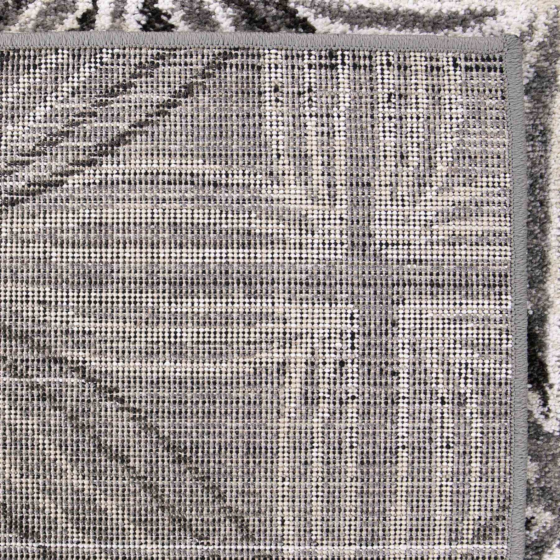 Daisy Contemporary 5x8 Area Rug in Gray/Cream - Image 3