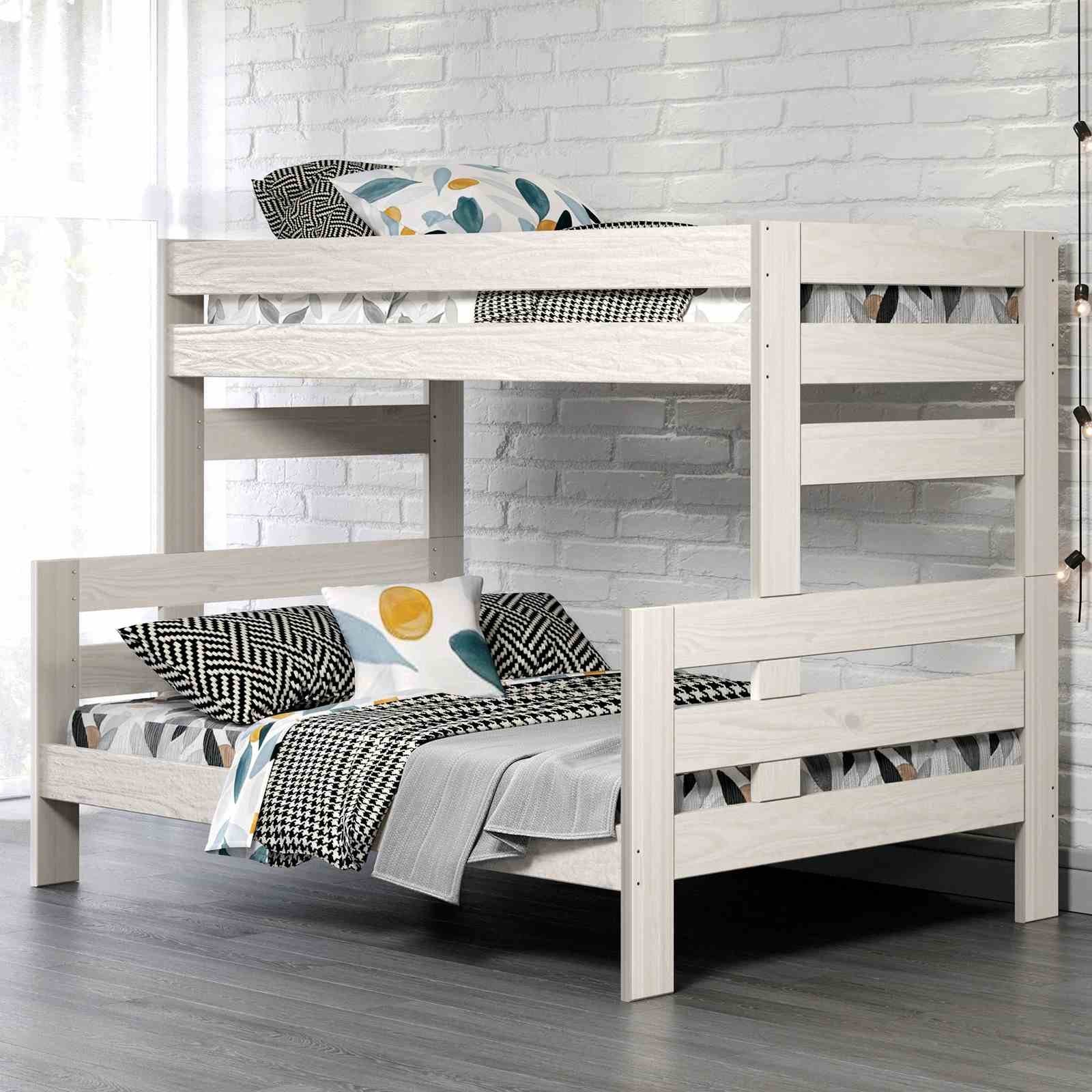 Damaris Twin/Full Bunk Bed, White - Image 2