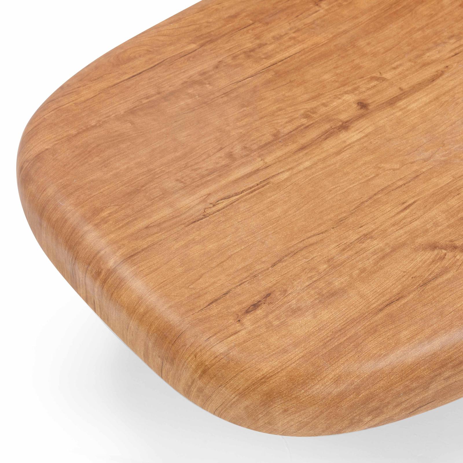 Darial Wood Grain Pattern Indoor/Outdoor Coffee Table - Image 6