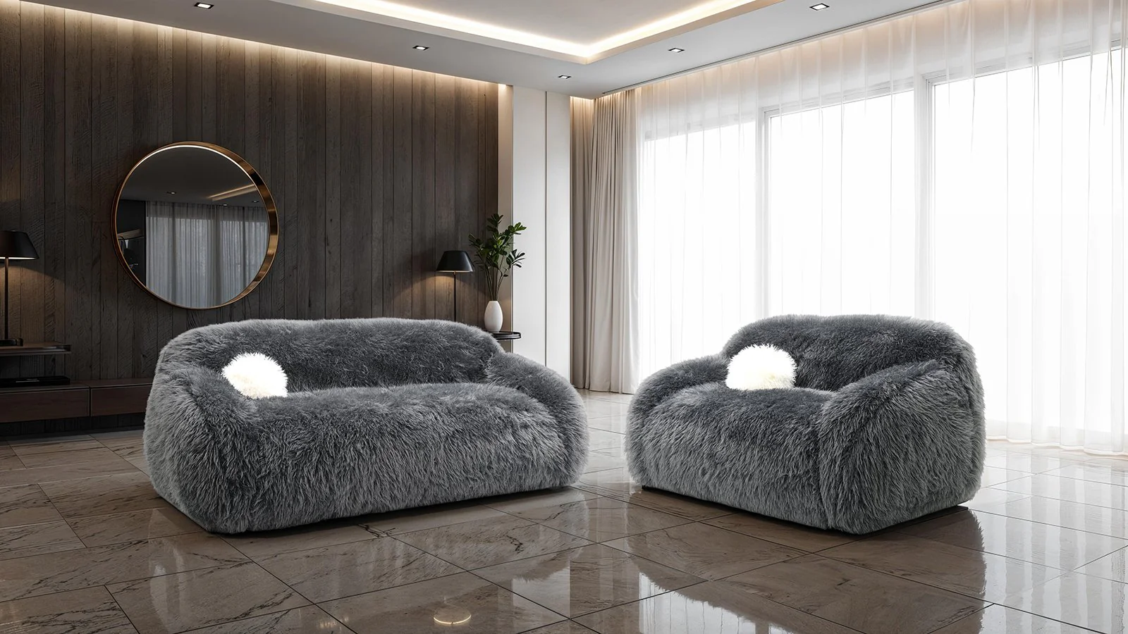 Darwen Loveseat, Dark Gray - Image 2