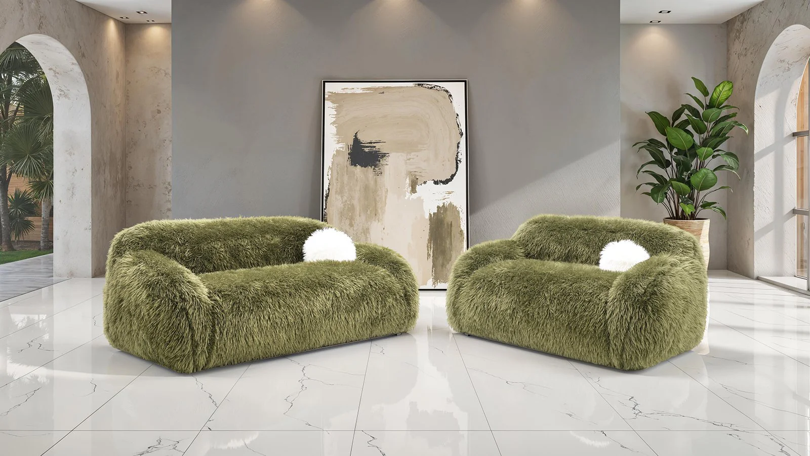 Darwen Sofa, Green - Image 2