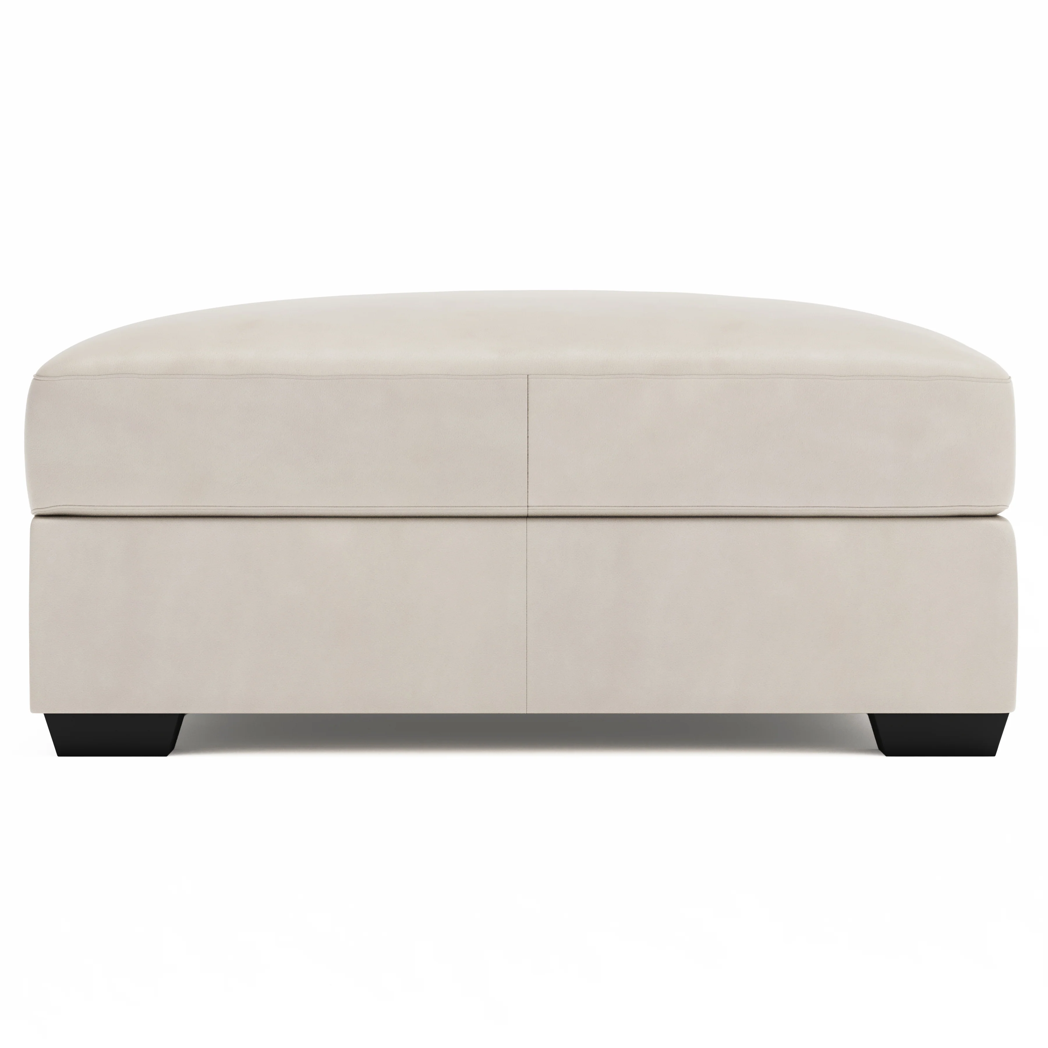 Dawkins Leather Ottoman - Image 3