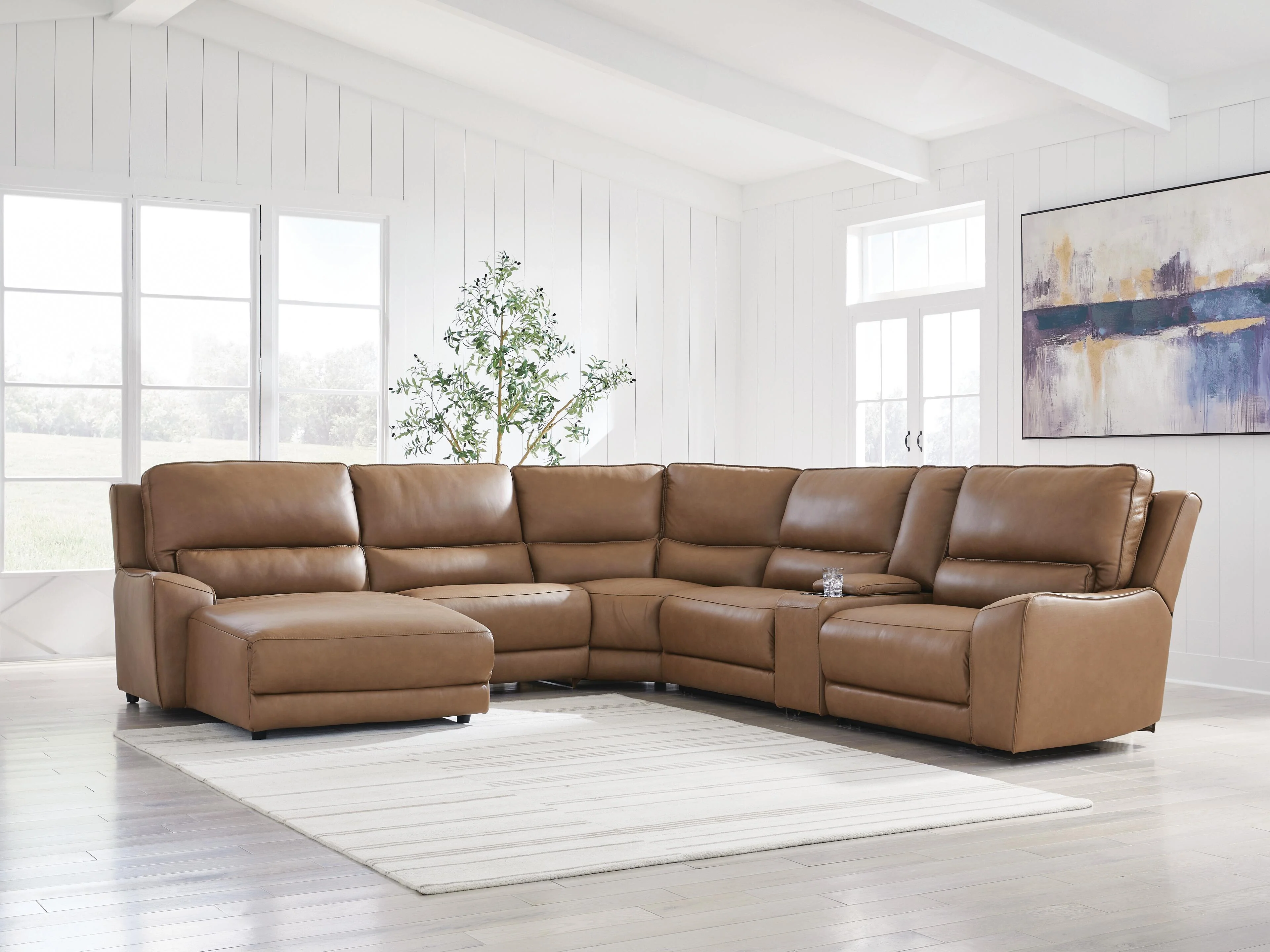 DeepWakes Power Reclining Sectional with Chaise - Image 111