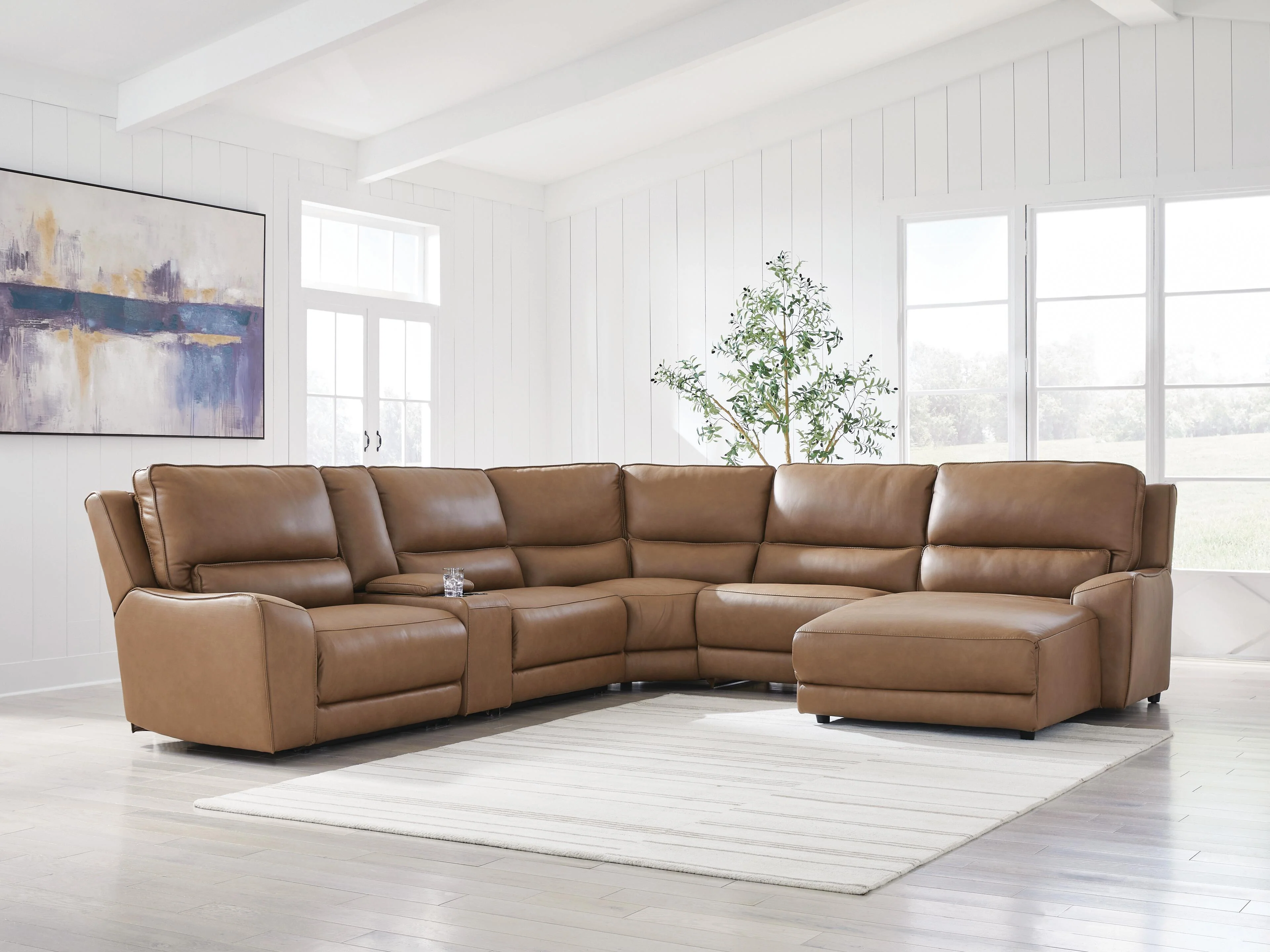 DeepWakes Power Reclining Sectional with Chaise - Image 135