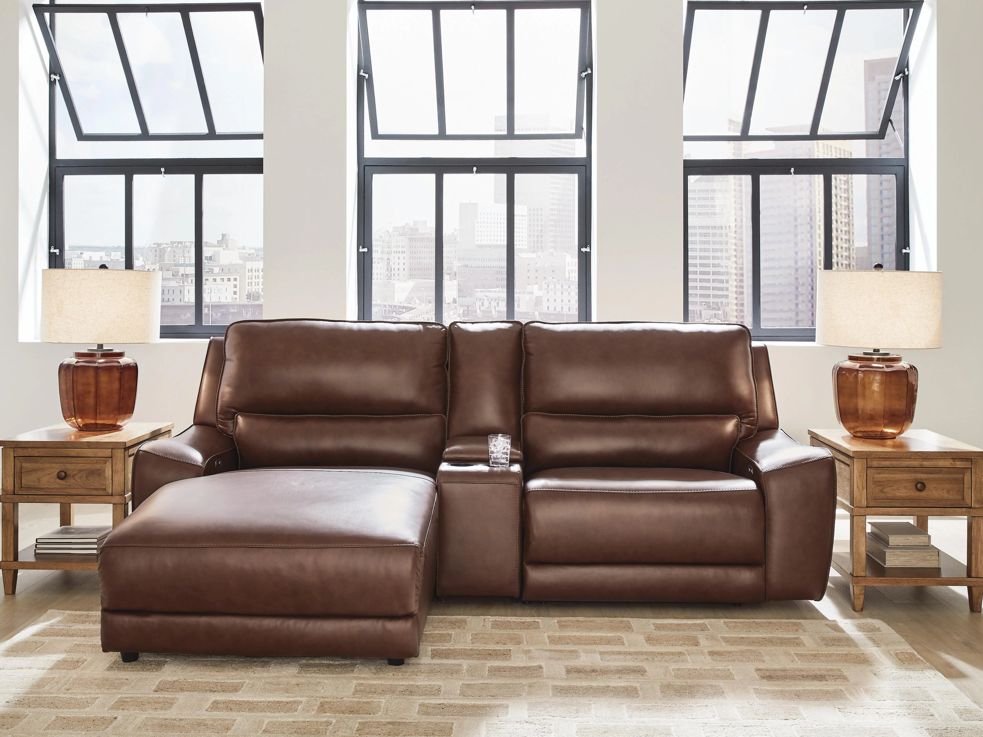 DeepWakes Power Reclining Sectional with Chaise - Image 47