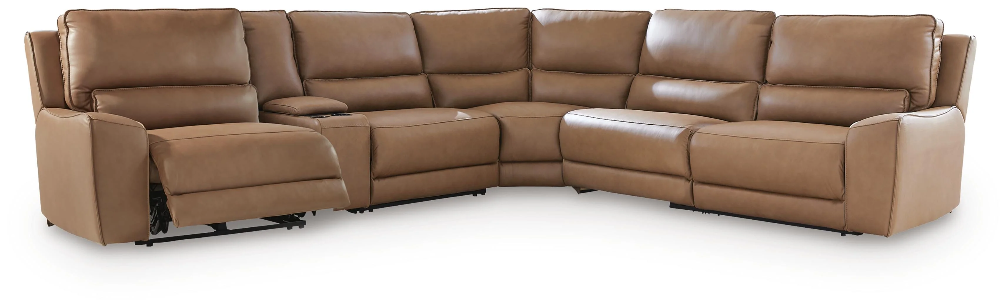 DeepWakes Reclining Sectional with Storage Console - Image 21