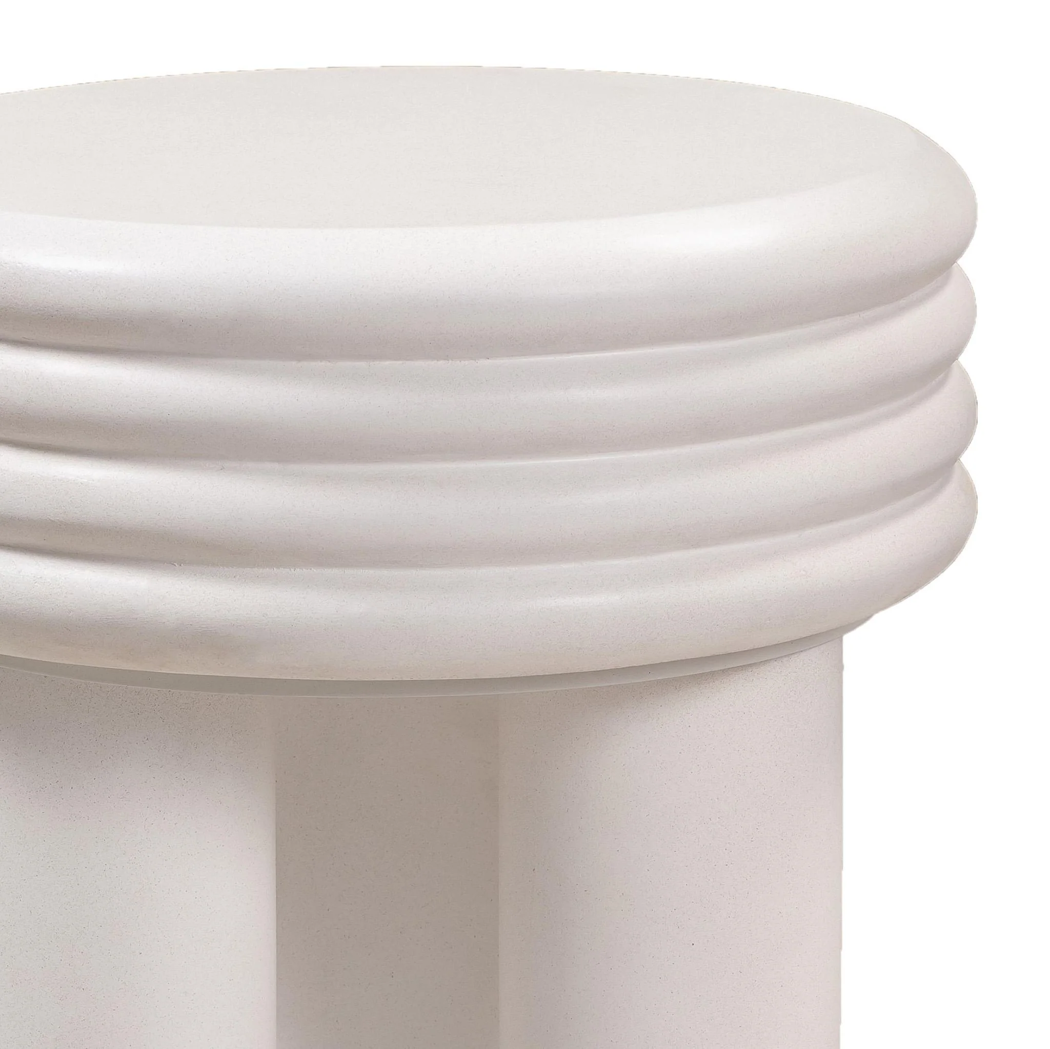Delta Ivory Concrete Side Table - Image 5