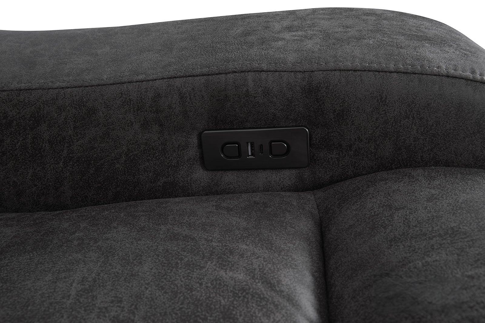 Demetrius Power Loveseat, Dark Gray - Image 4