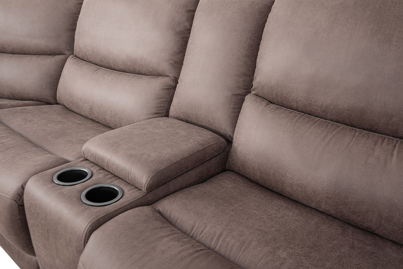 Demetrius Power Sectional, Slate Brown - Image 4