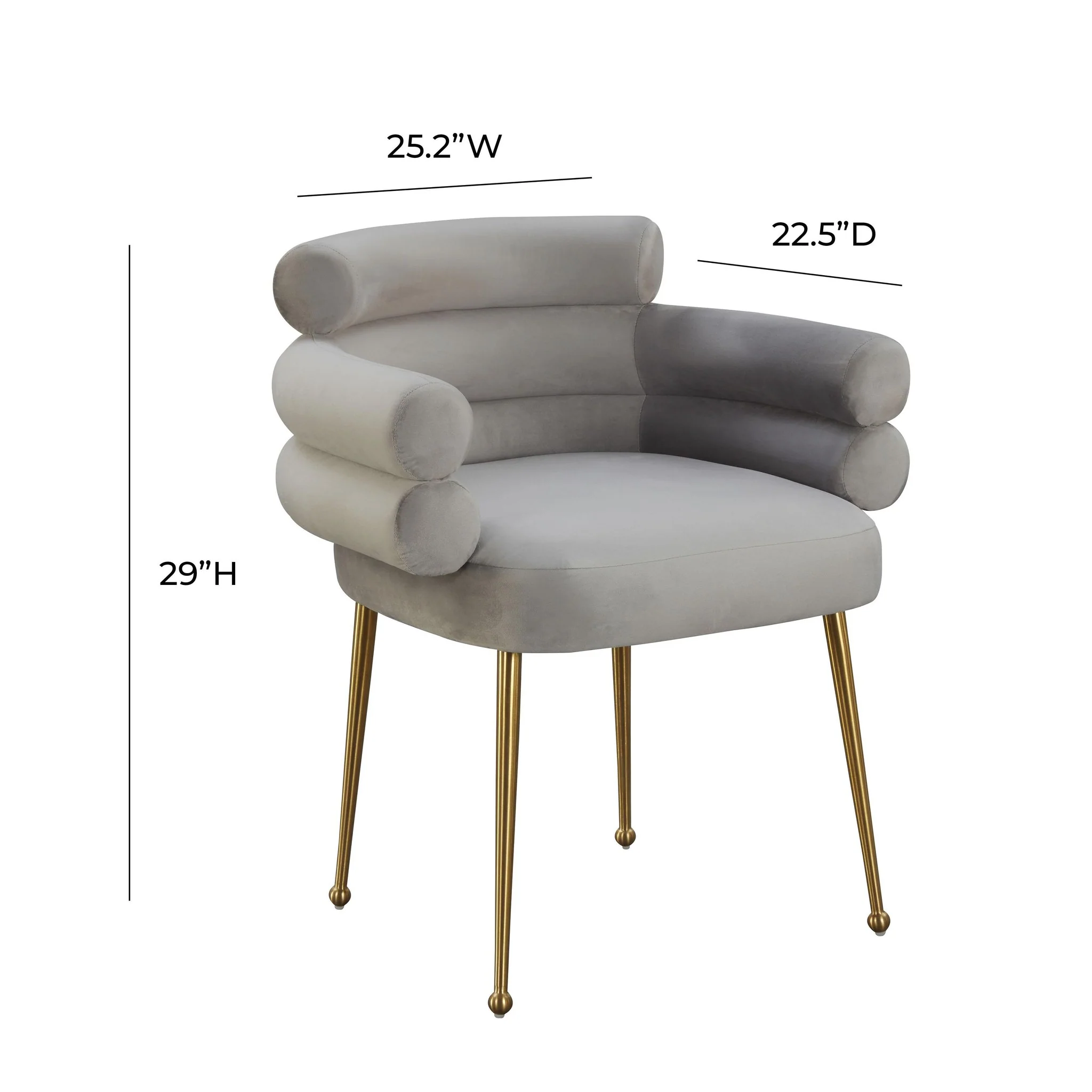 Dente Cream Faux Sheepskin Dining Chair - Image 6