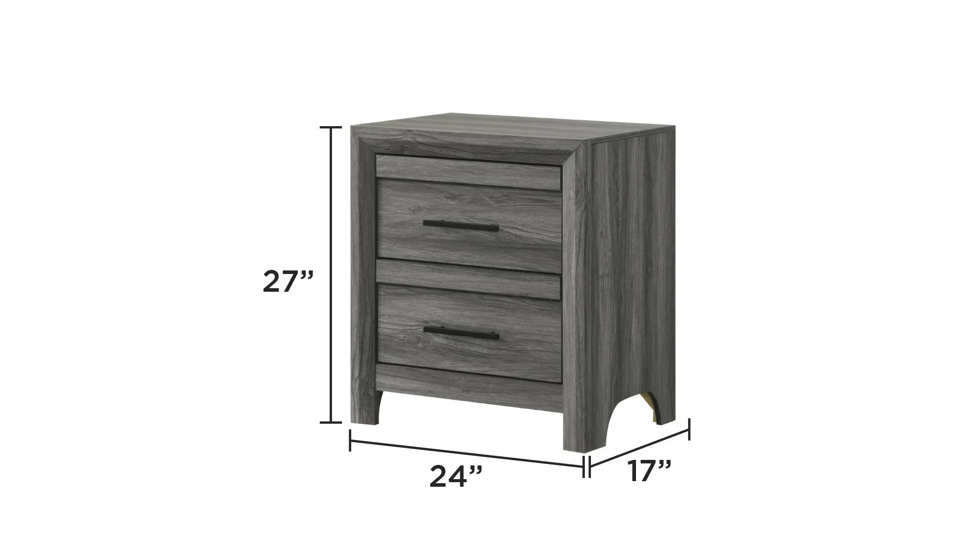 Denver King 5 Pc Bedroom Set Gray - Image 17