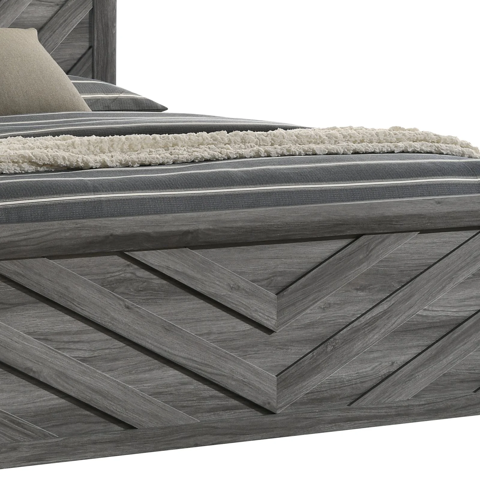 Denver Twin 5 Pc Bedroom Set Gray - Image 4