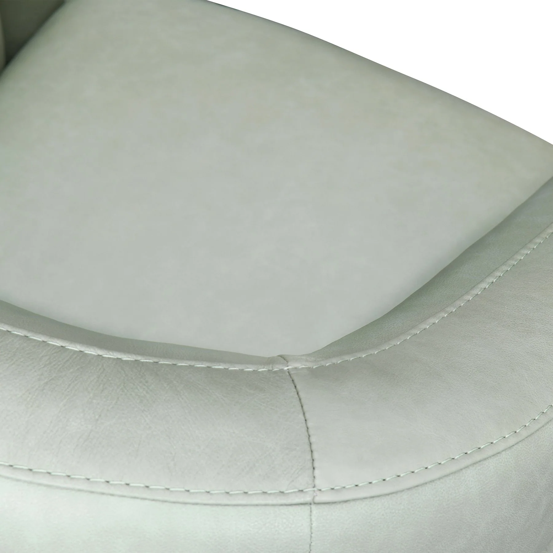 Desi Mint Leather Swivel Accent Chair - Image 6
