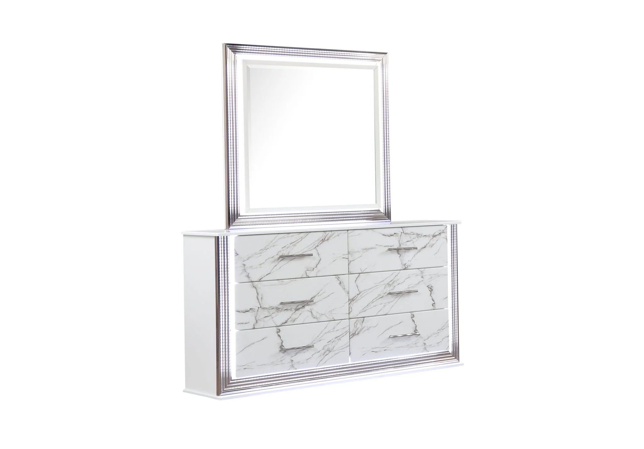 Desire King 4PC Bedroom Set White - Image 8