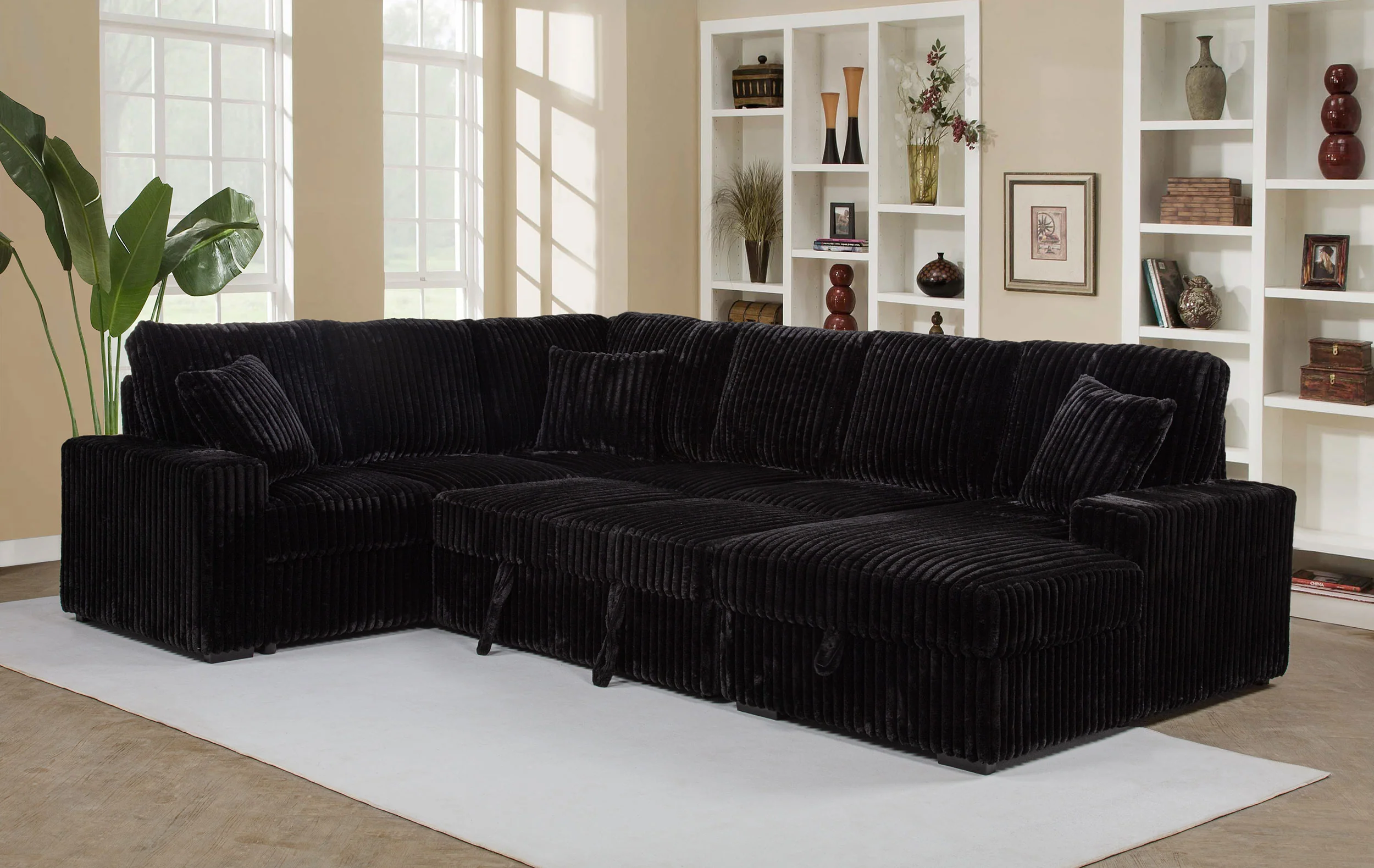 Devonshire Pull-Out Sleeper Sectional Sofa - Image 40