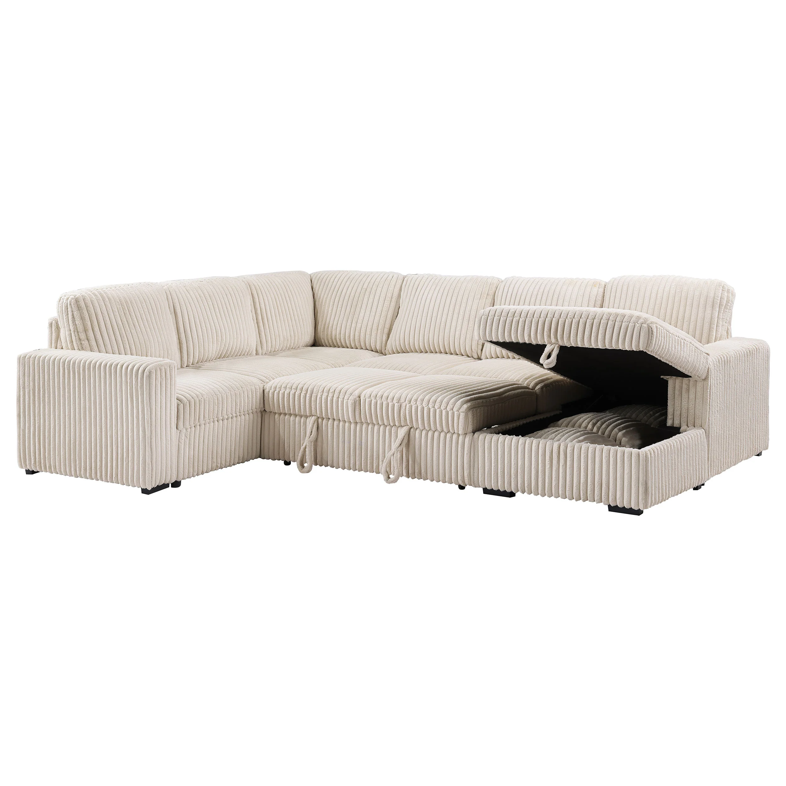Devonshire Pull-Out Sleeper Sectional Sofa - Image 8