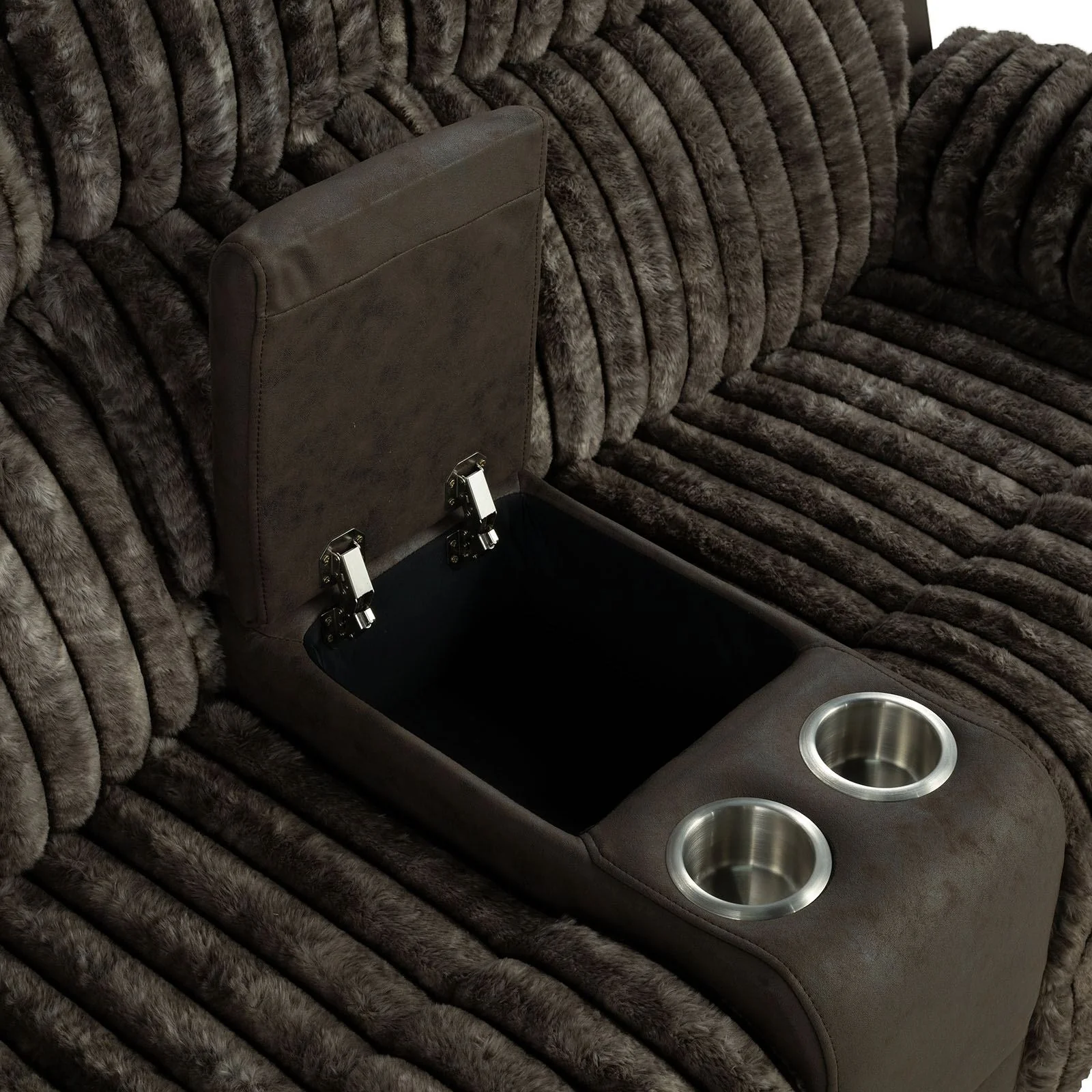 Dionysus Manual Reclining Loveseat w/ Console, USB & LED - Image 5