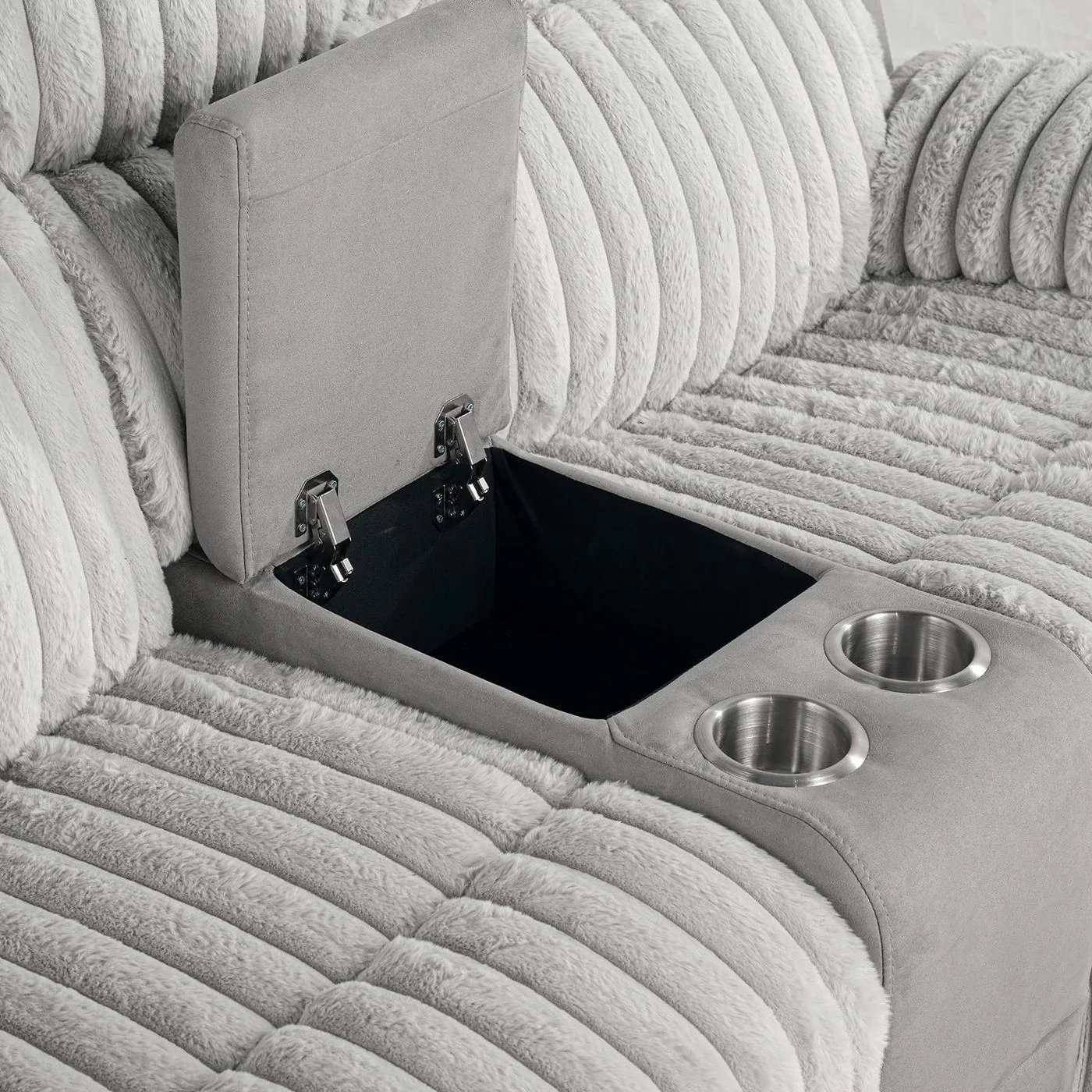 Dionysus Manual Reclining Sofa w/ USB & LED - Image 8