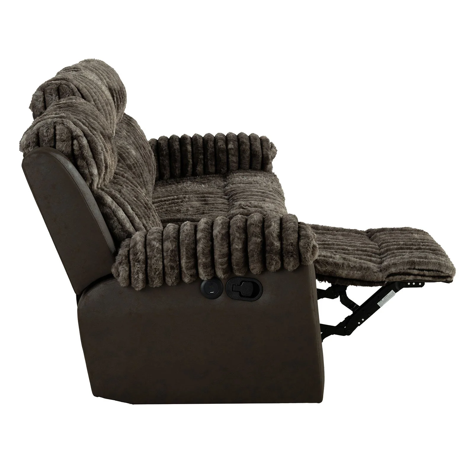 Dionysus Manual Reclining Sofa w/ USB & LED - Image 4