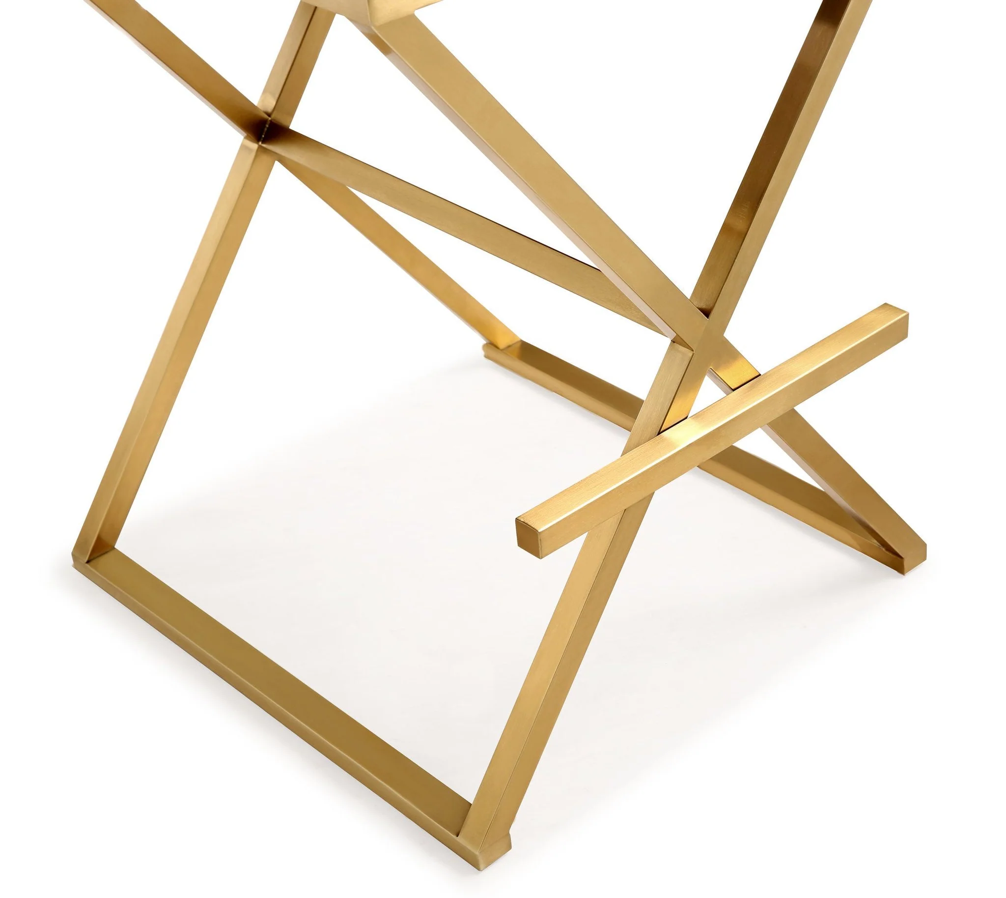 Director Black Performance Vegan Leather and Gold Steel Barstool - Image 8