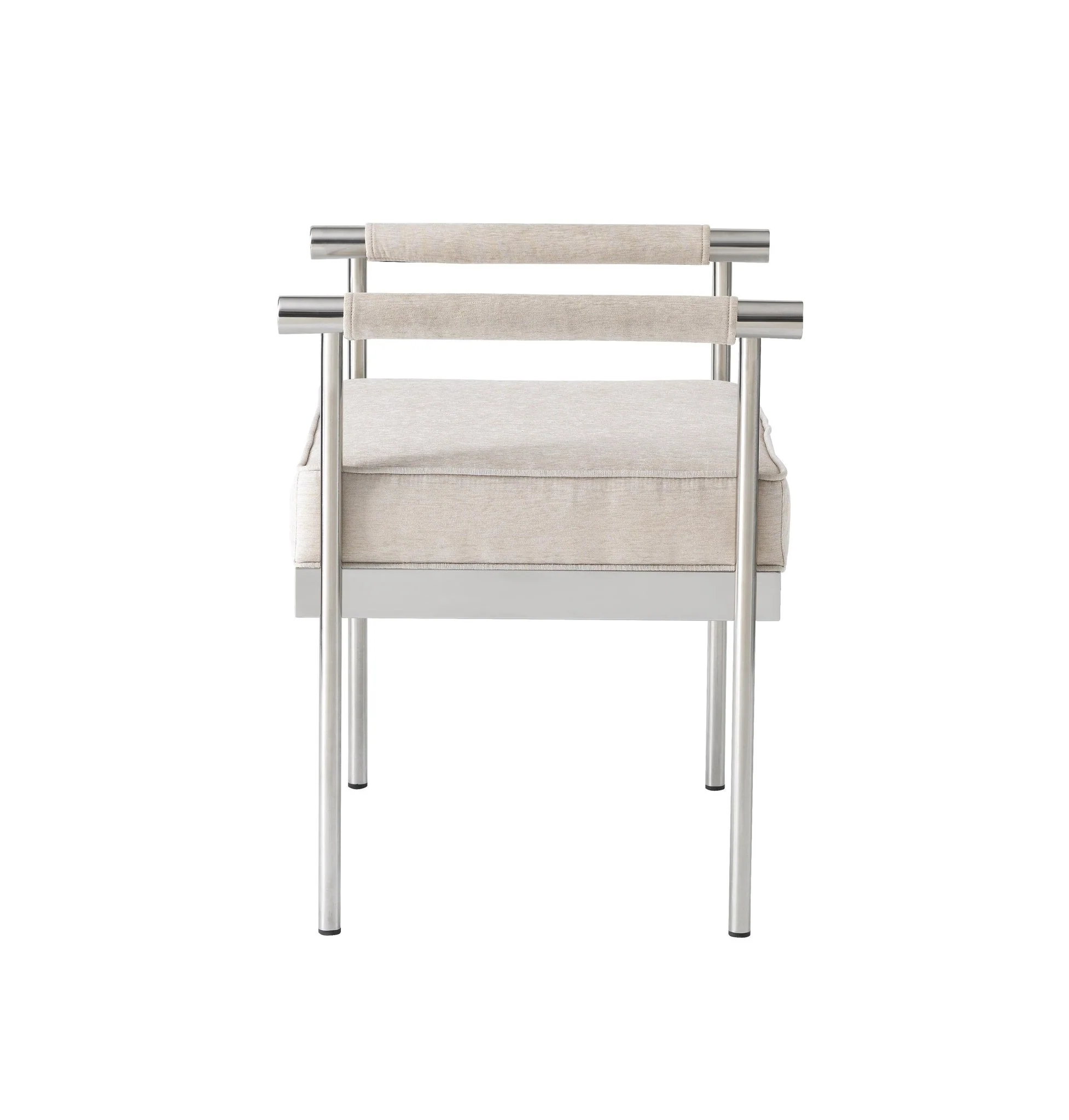 Diva Cream Velvet Bench - Image 4
