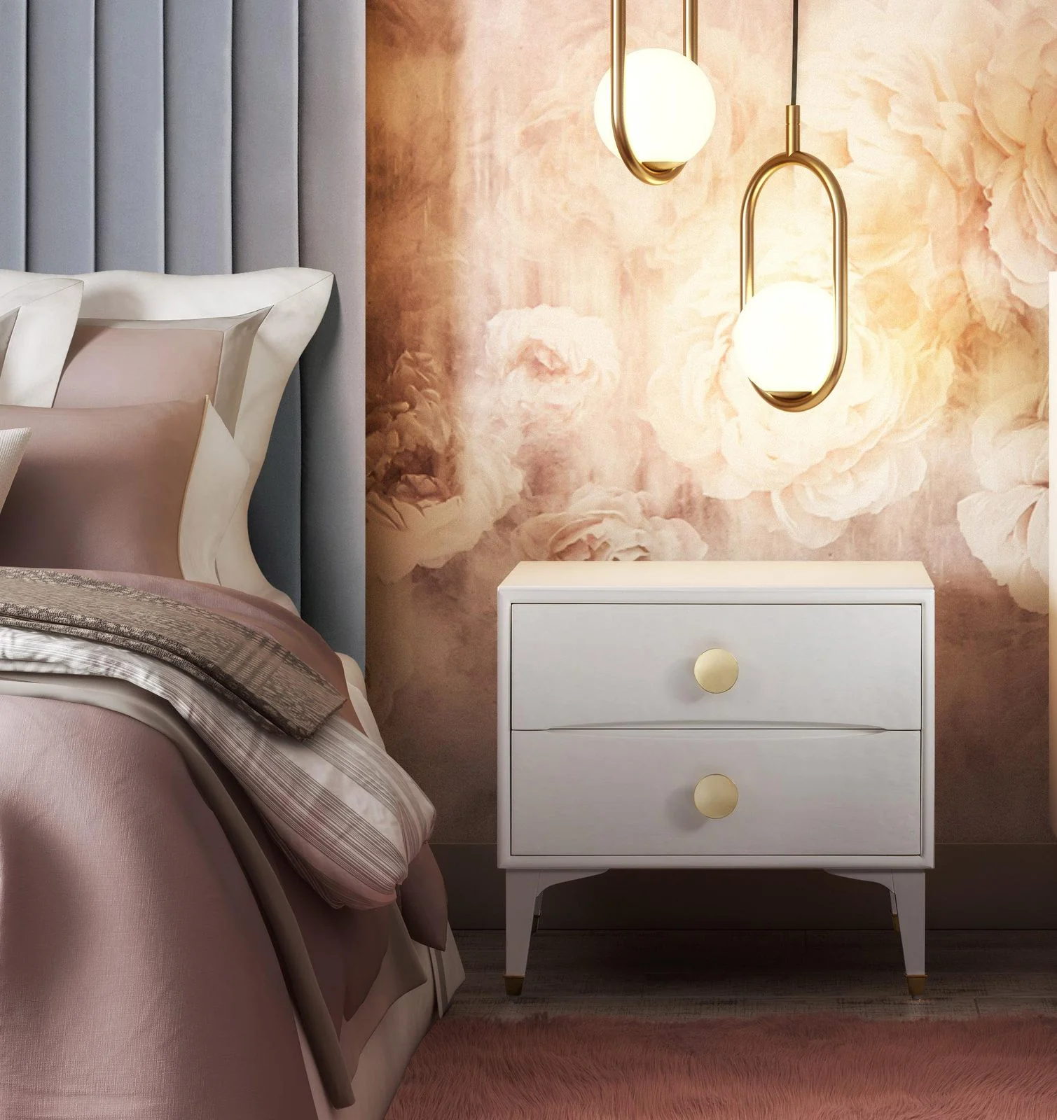 Divine White Nightstand - Image 2