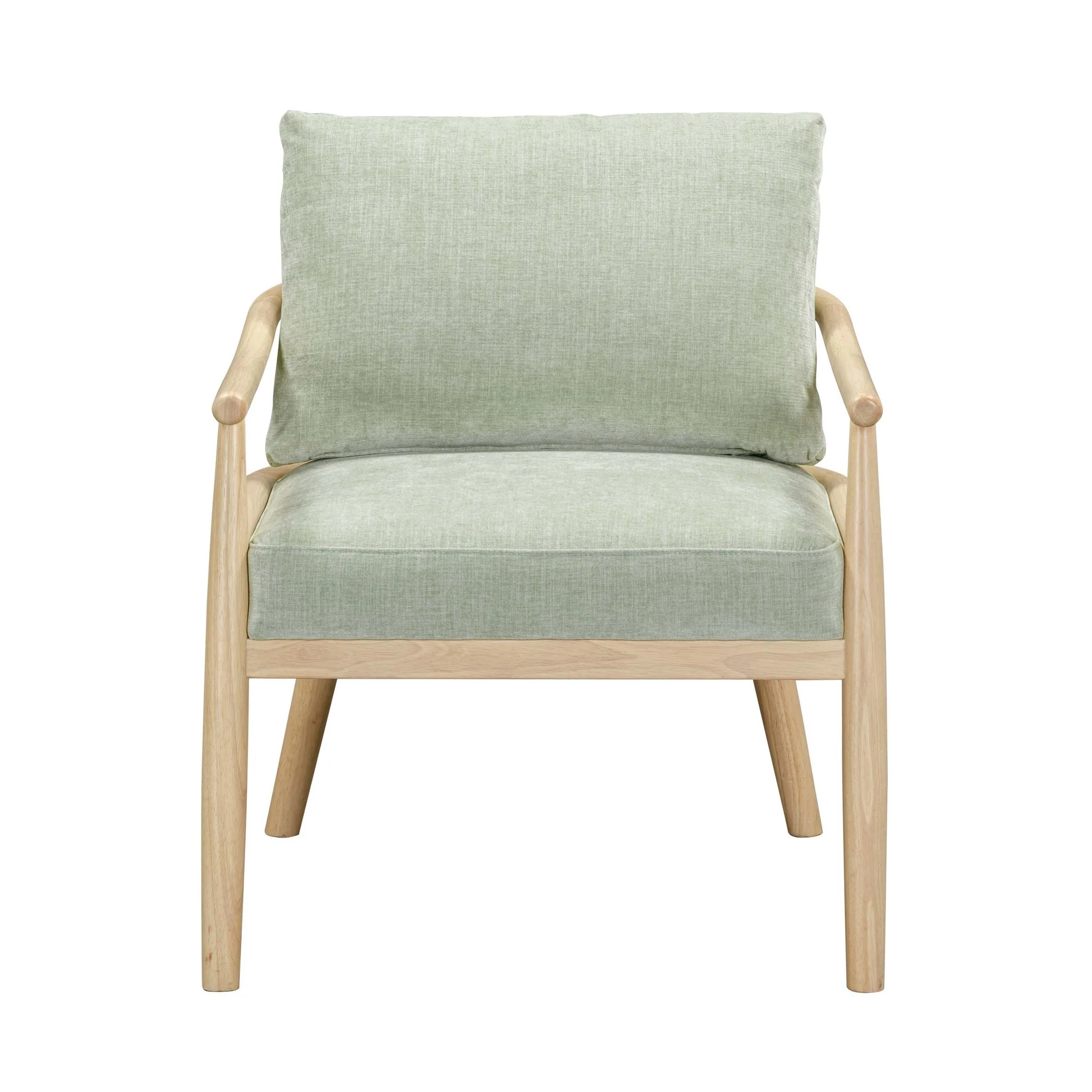 Dixie Mint Green Chenille Velvet Accent Chair - Image 3