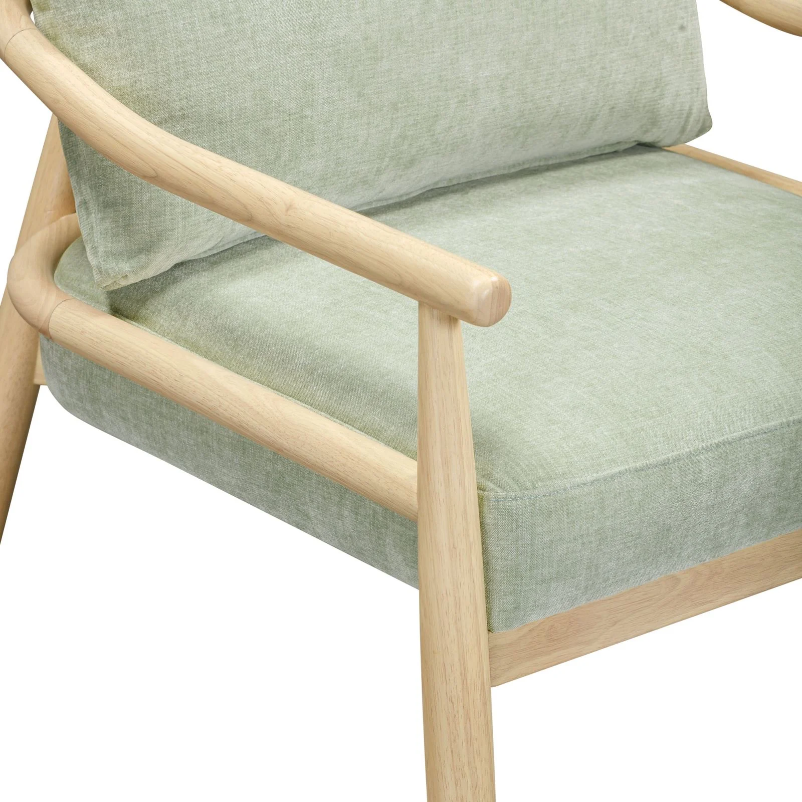 Dixie Mint Green Chenille Velvet Accent Chair - Image 7