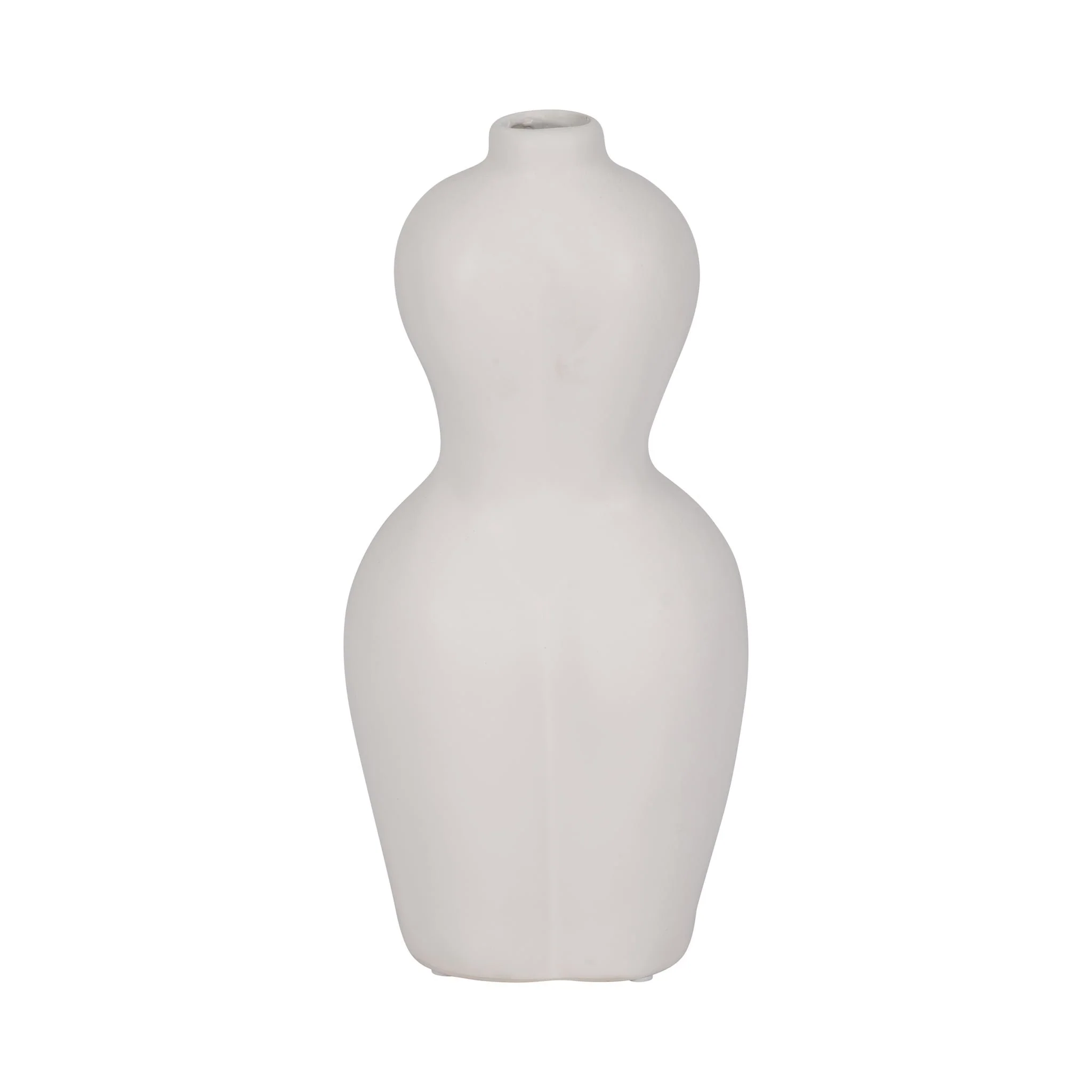 Dol, 12"h Torso Vase, White - Image 5