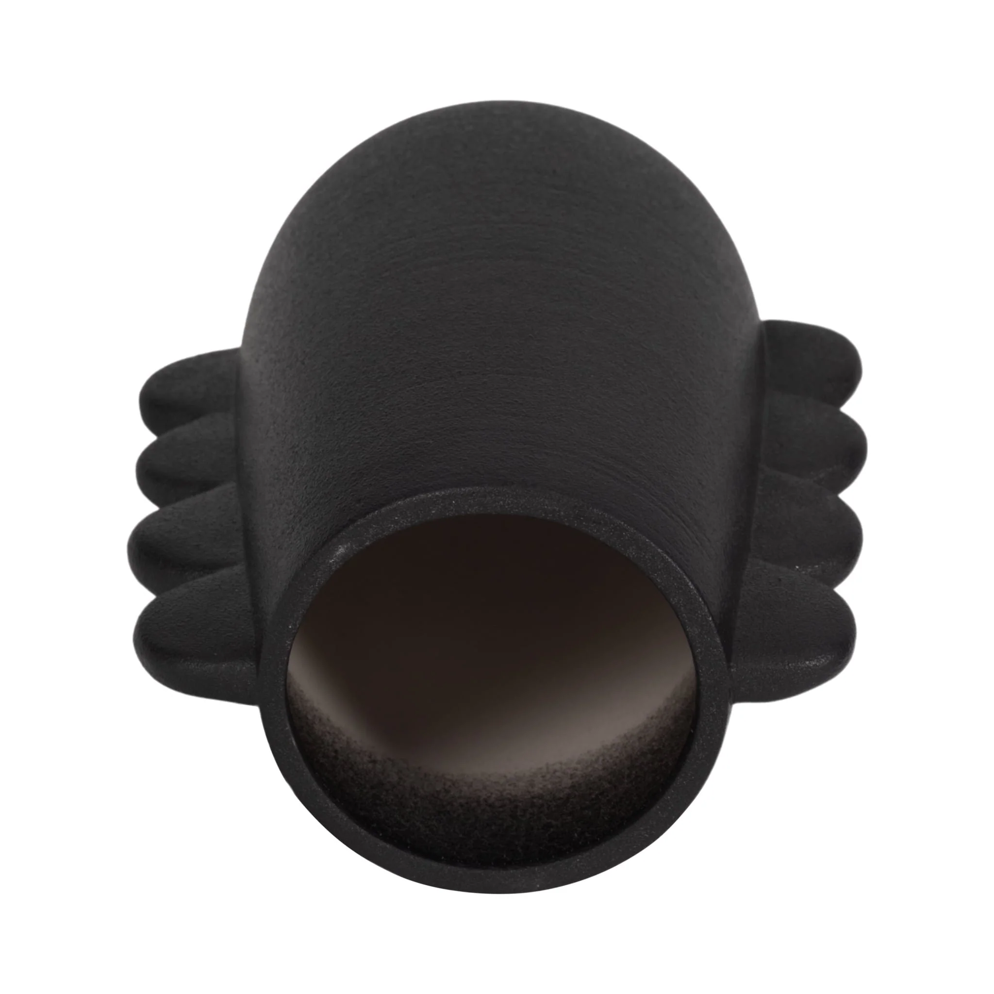 Dol, 7" Eared Vase, Black - Image 6