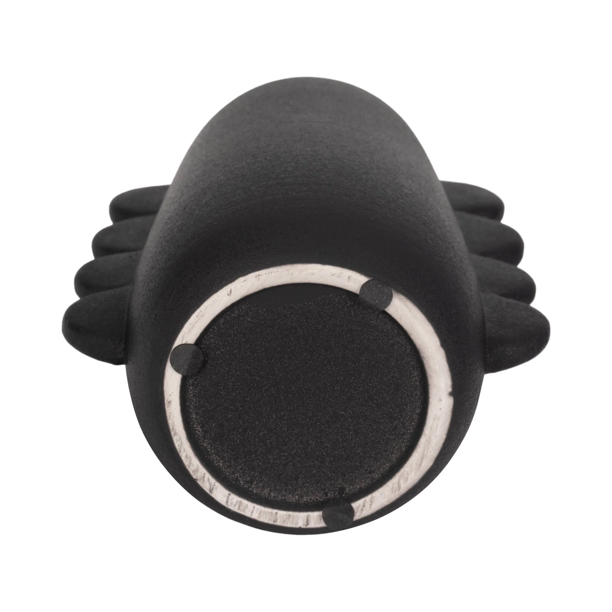 Dol, 7" Eared Vase, Black - Image 7