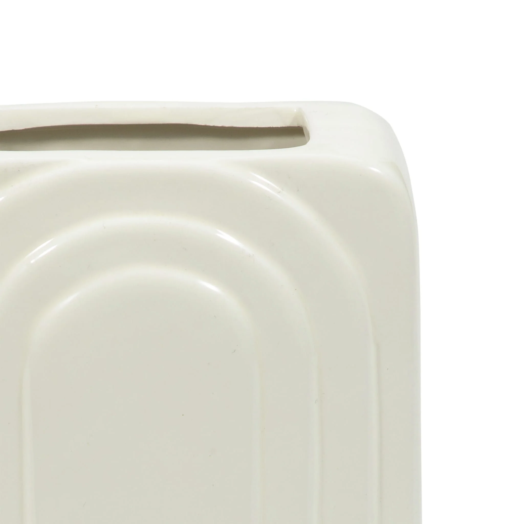 Dol, 7" Rectangular Vase, White - Image 5