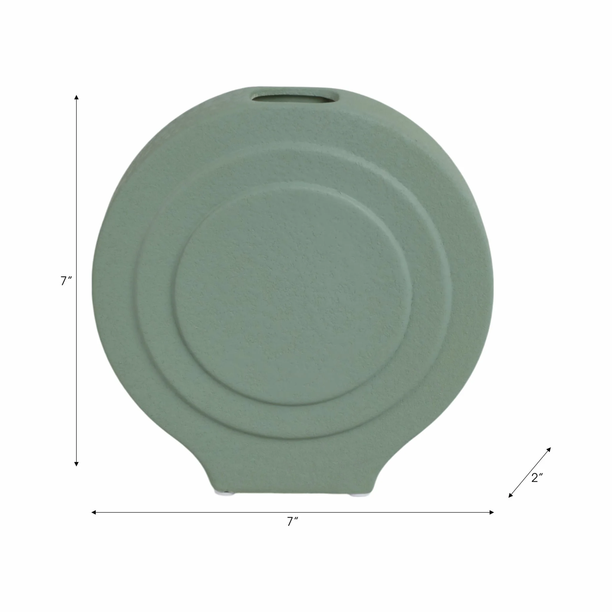 Dol, 7" Round Vase,dark Sage - Image 8