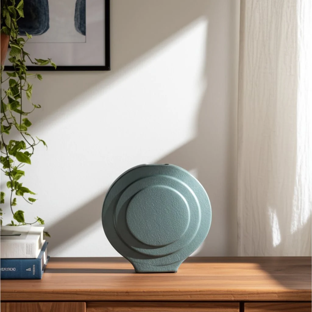 Dol, 7" Round Vase, Deep Teal - Image 12