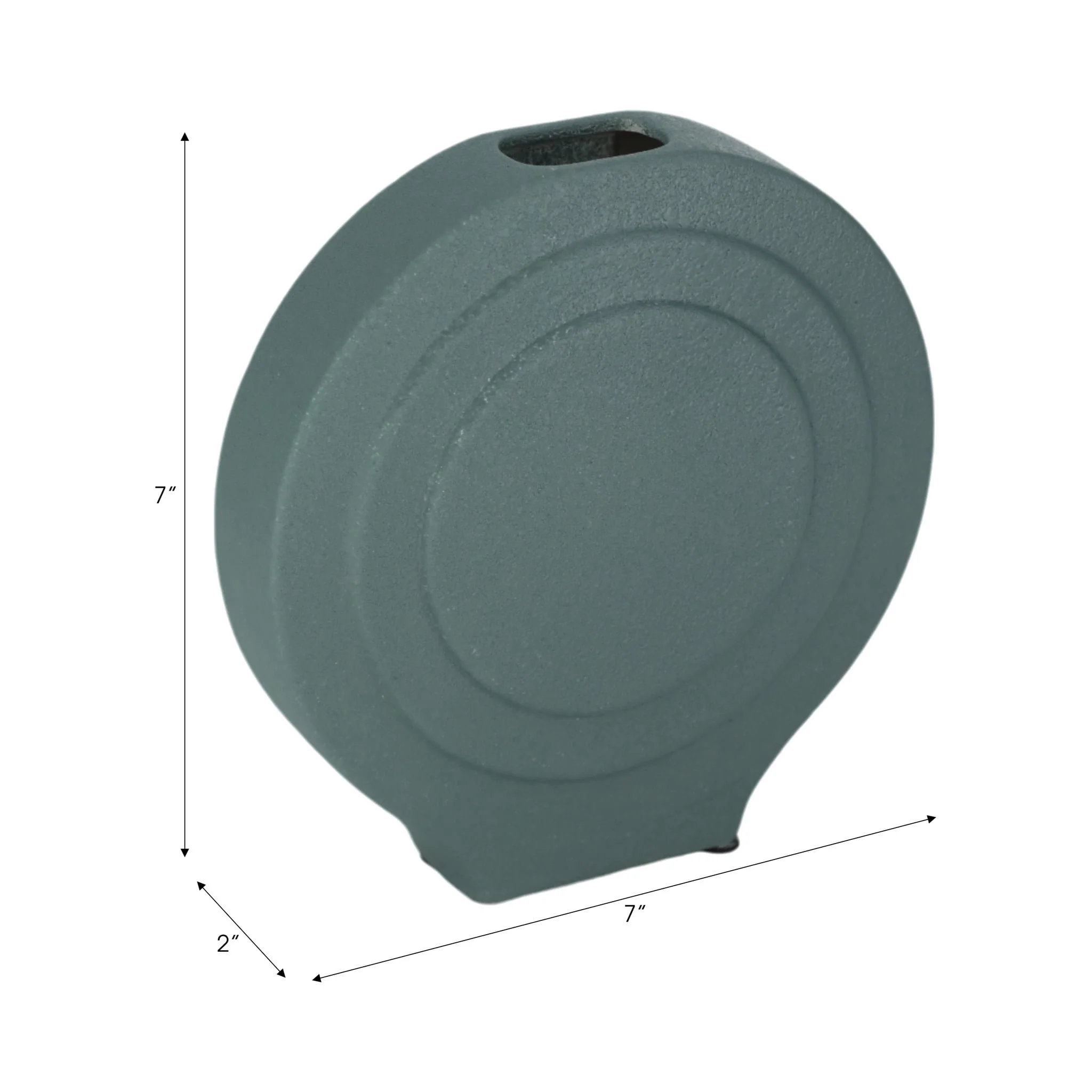 Dol, 7" Round Vase, Deep Teal - Image 9