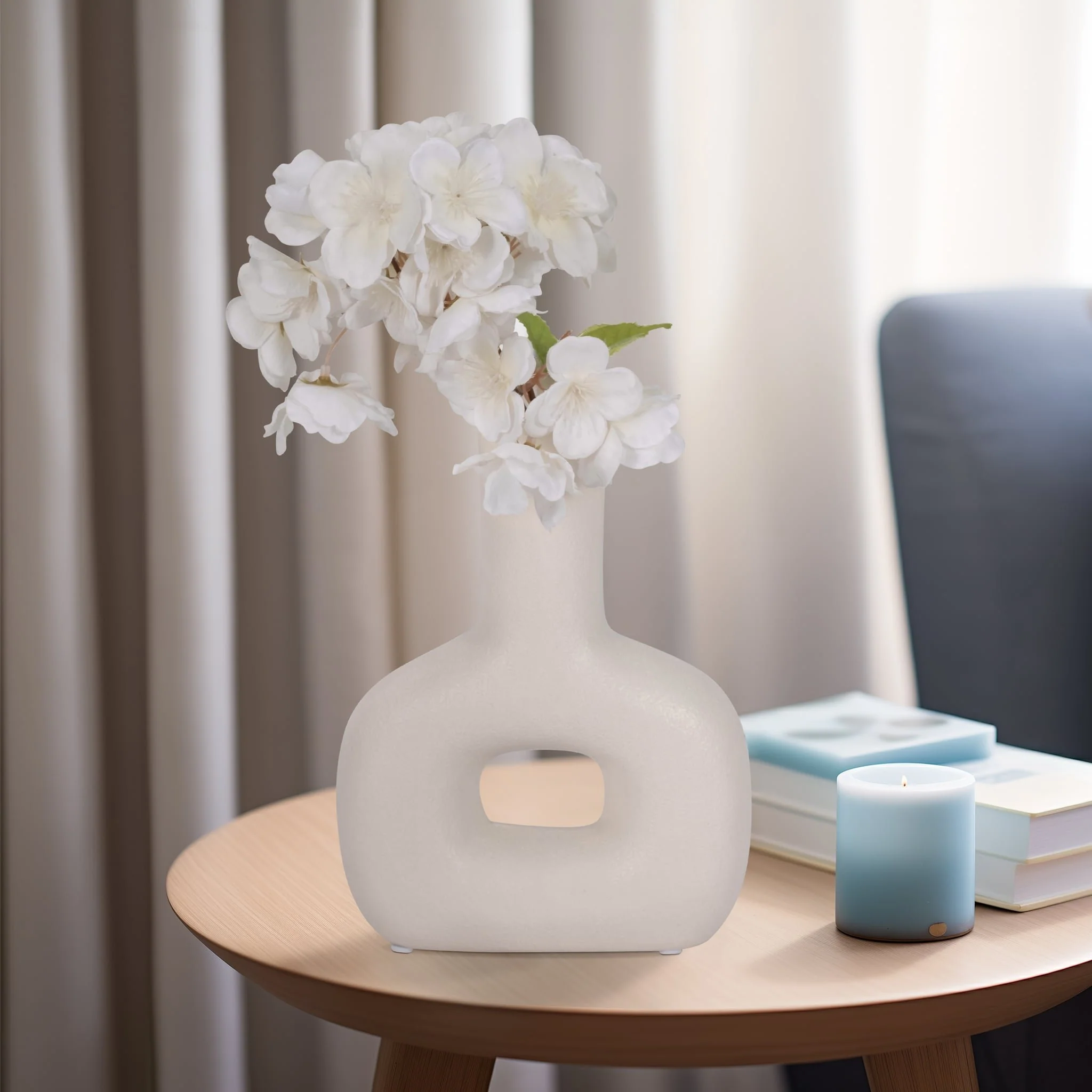 Dol, 8" Open Cut Vase, Cotton - Image 10