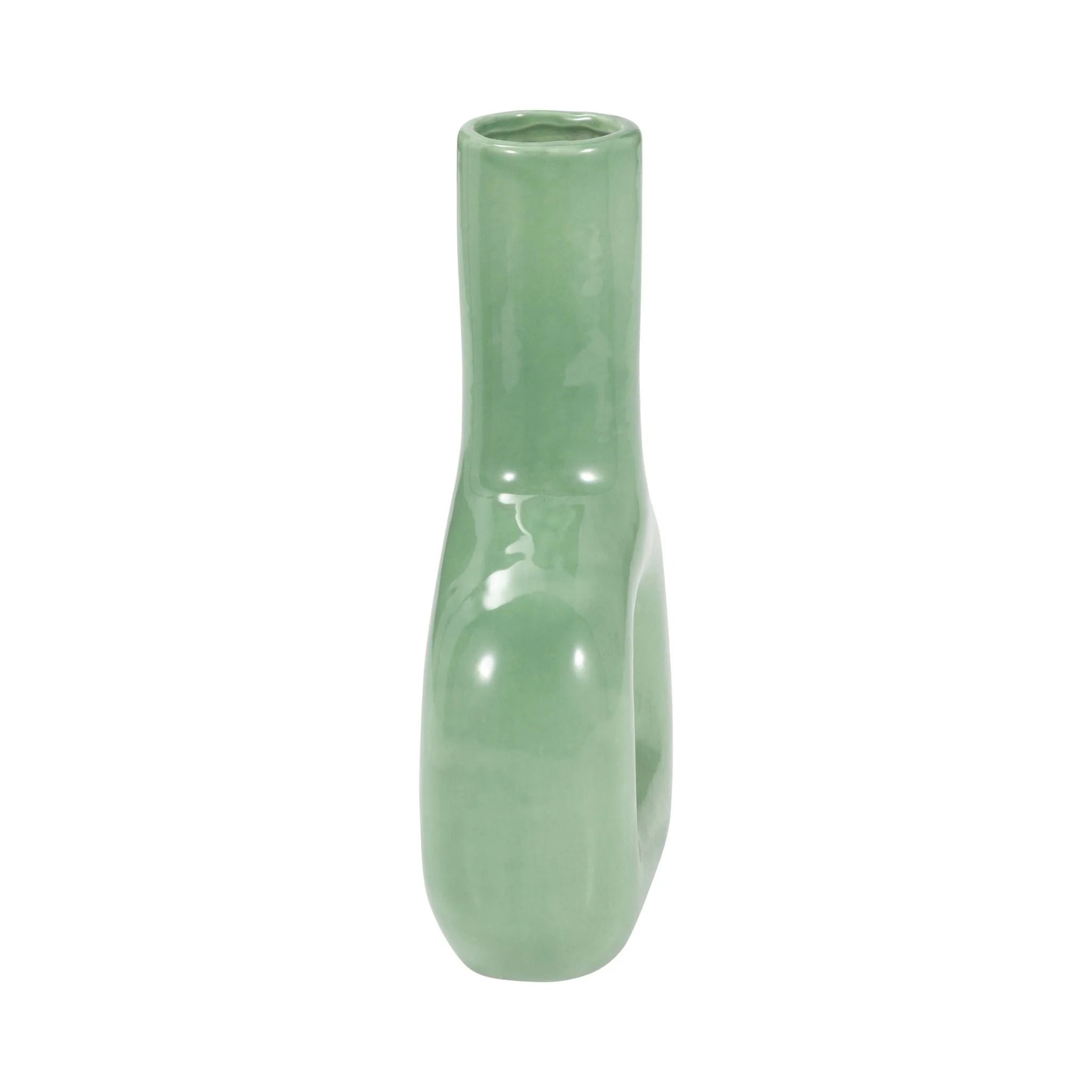 Dol, 8" Open Cut Vase, Dark Sage - Image 4