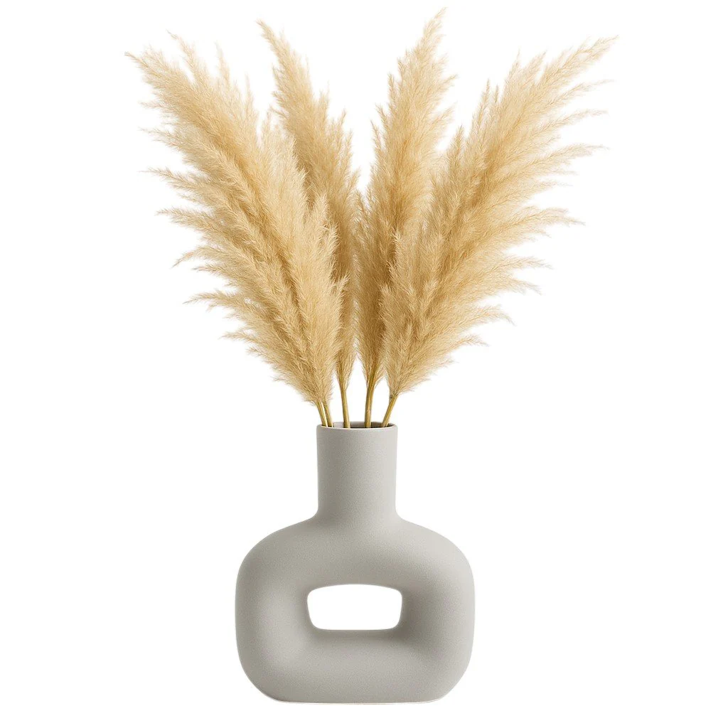 Dol, 8" Open Cut Vase, White - Image 2