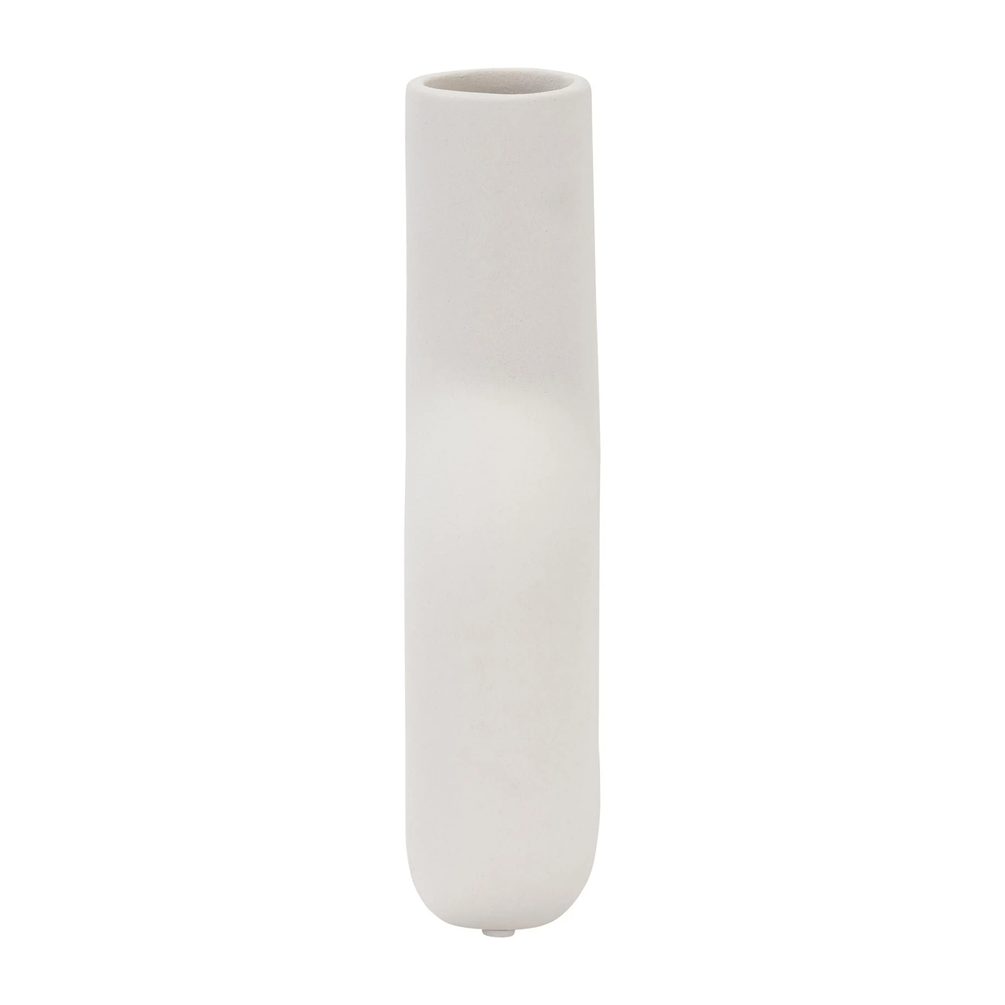 Dol, 8" Open Cut Vase, White - Image 4