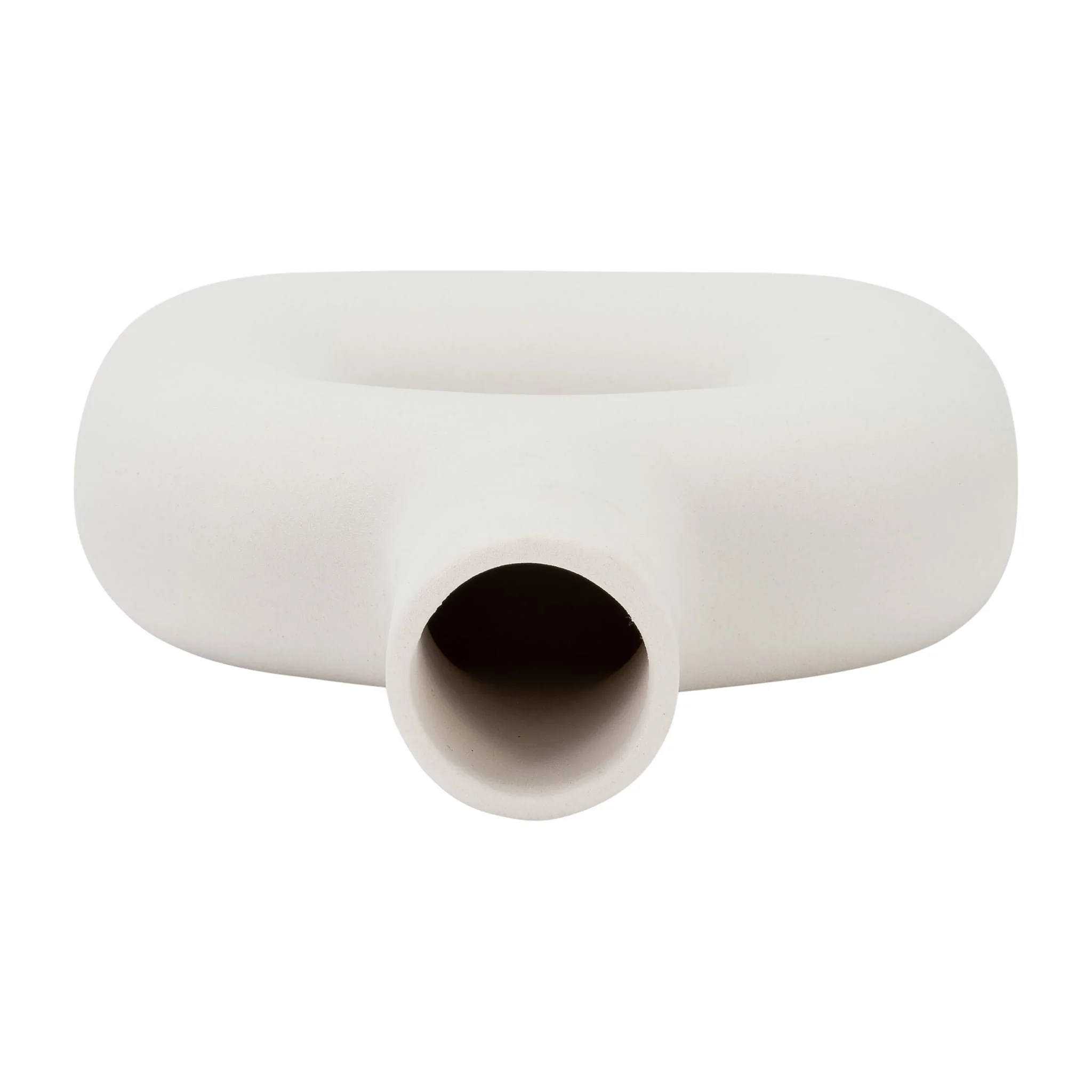 Dol, 8" Open Cut Vase, White - Image 6