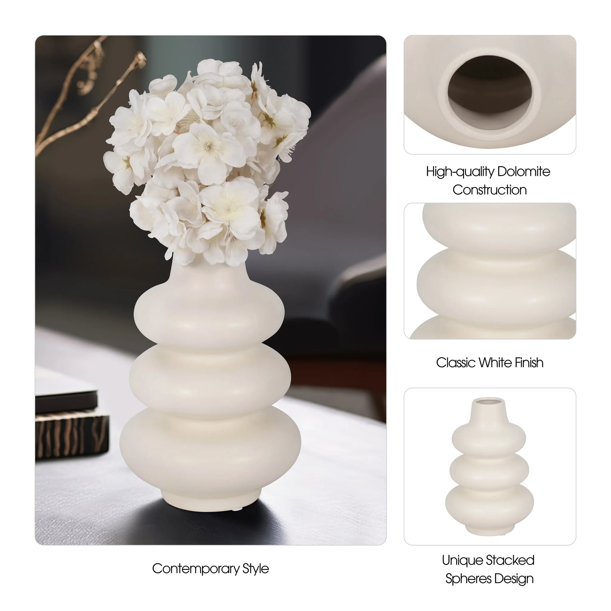 Dol, 9"h Stacked Spheres, Cotton - Image 8