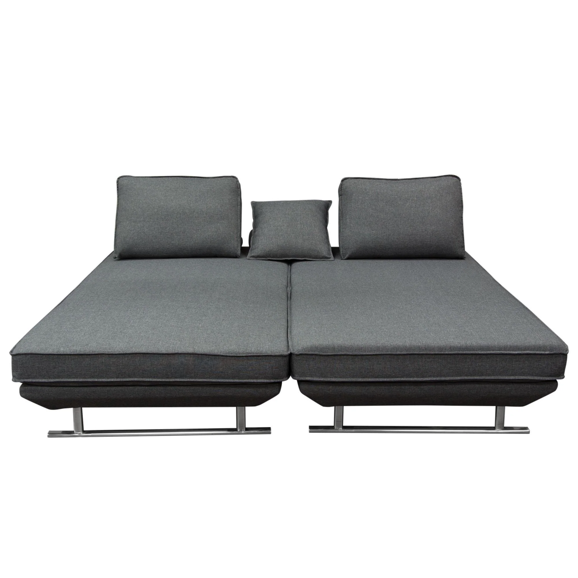 Dolce 2PC Lounge Seating Platforms with Moveable Backrest Supports by Diamond Sofa - Grey Fabric - Image 5
